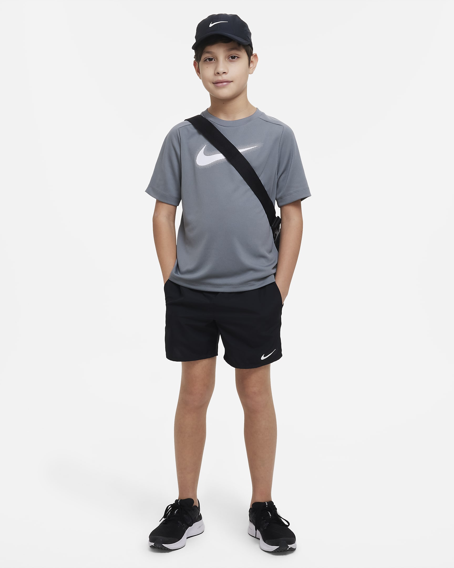 Nike Multi Older Kids' (Boys') Dri-FIT Graphic Training Top. Nike UK