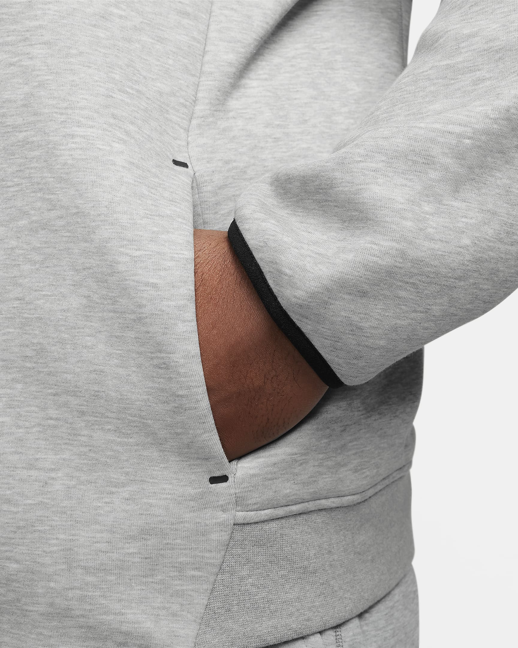 Nike Sportswear Tech Fleece hettejakke til herre - Dark Grey Heather/Svart