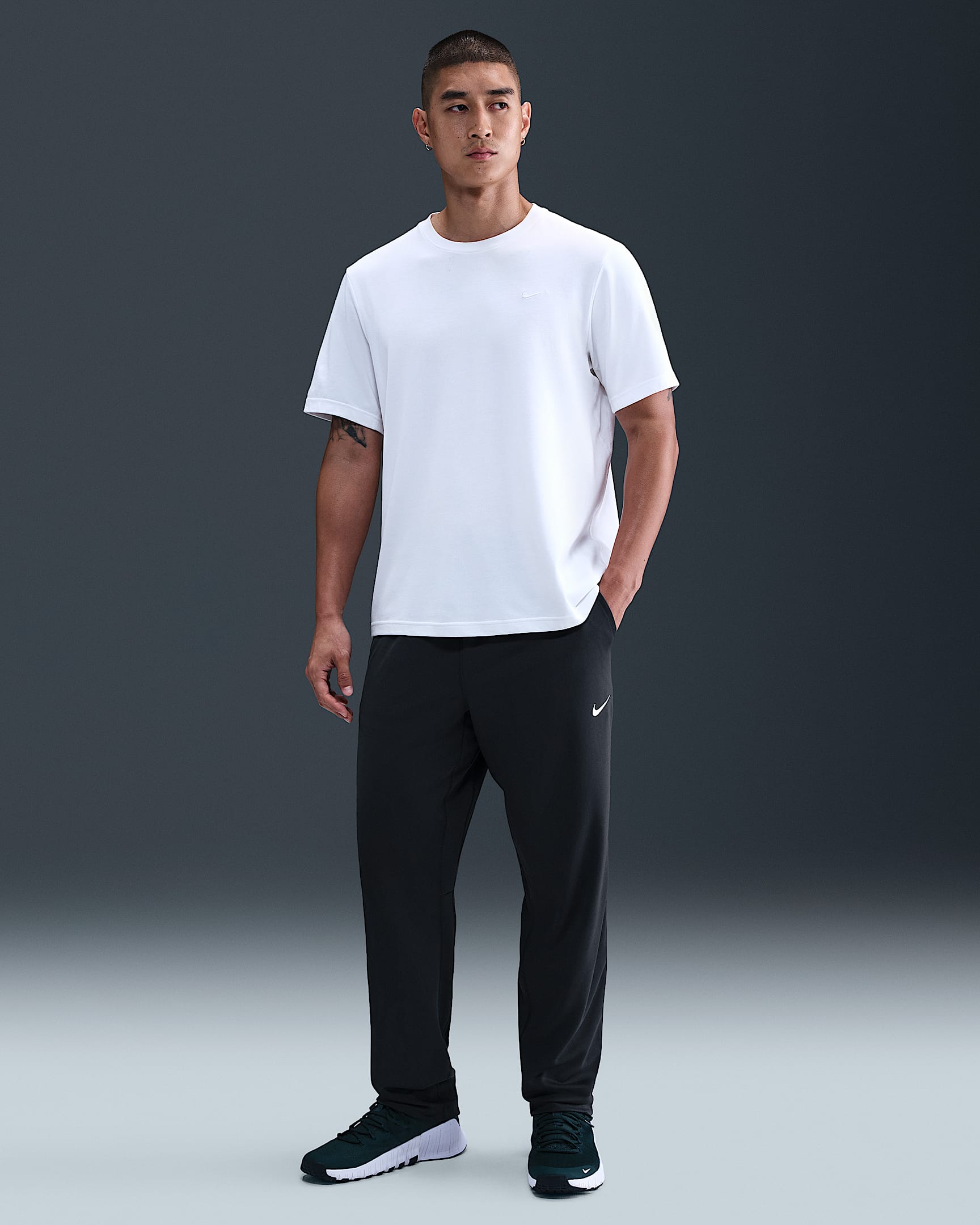 Nike Totality Men's Dri-FIT Open Hem Versatile Pants - Seaweed/White