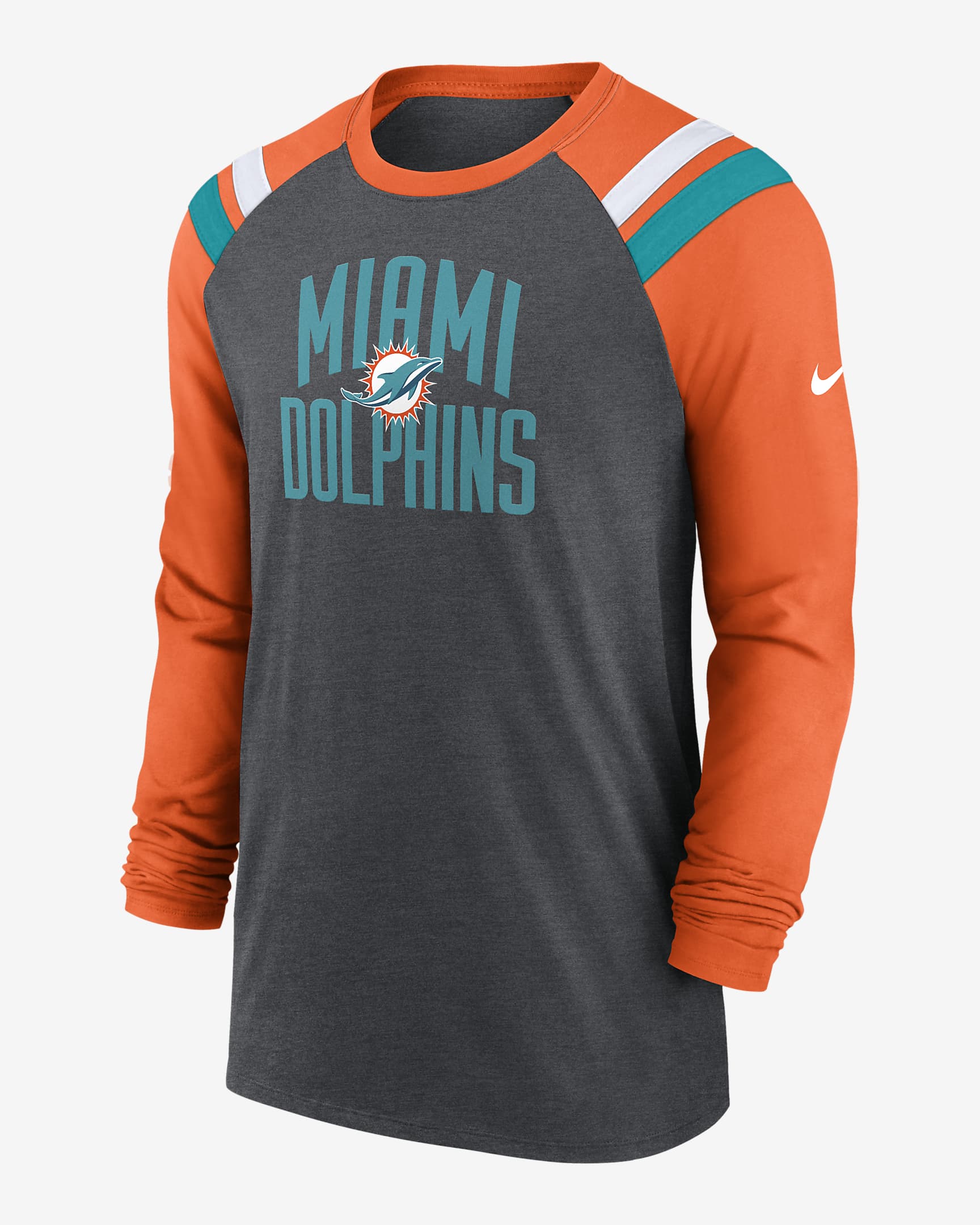 Nike Athletic Fashion (NFL Miami Dolphins) Men's Long-Sleeve T-Shirt ...