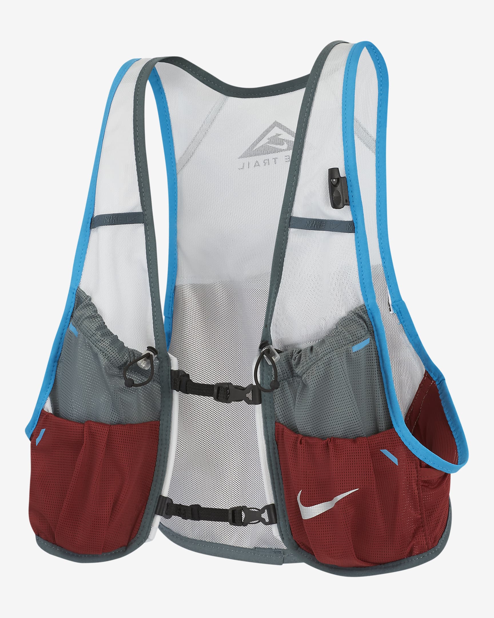 Nike Men's Running Trail Vest - Pure Platinum/Hasta/Dark Cayenne/Laser Blue