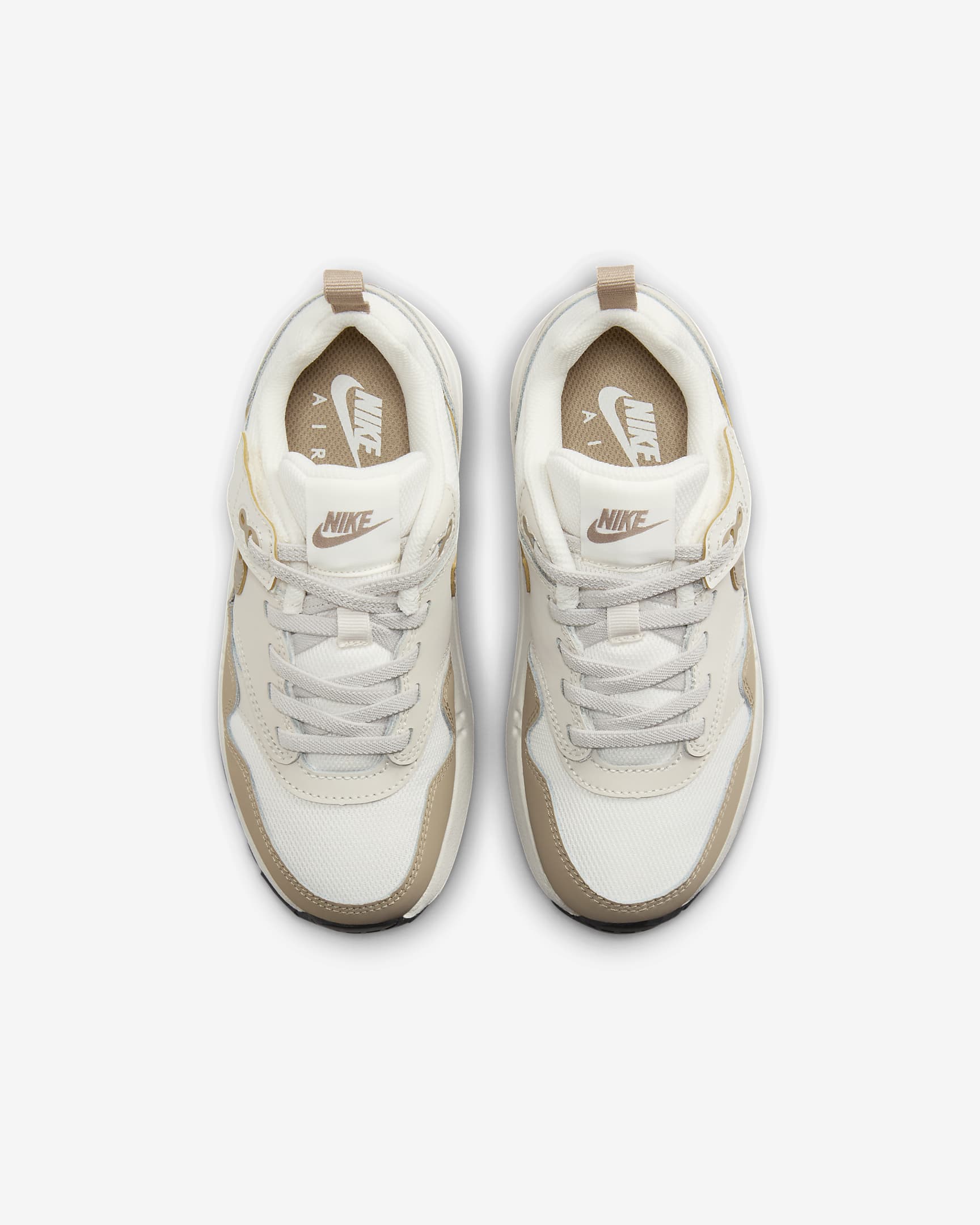 Nike Air Max 1 EasyOn sko til små barn - Phantom/Light Orewood Brown/Svart/Khaki