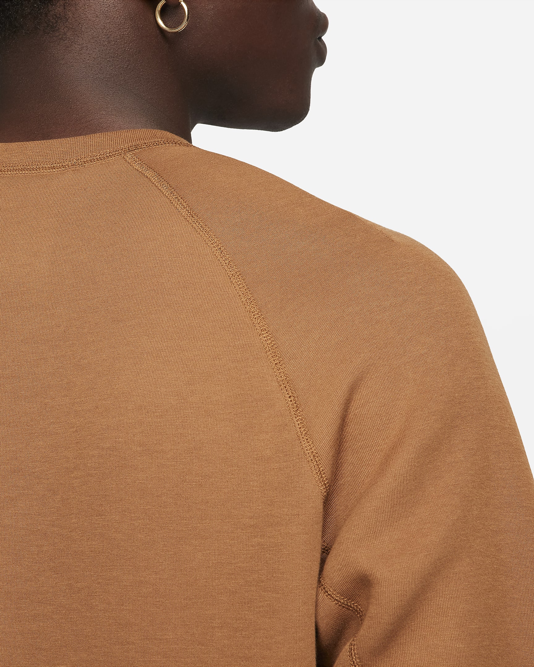 Nike Sportswear Tech Fleece Men's Crew - Light British Tan/Black