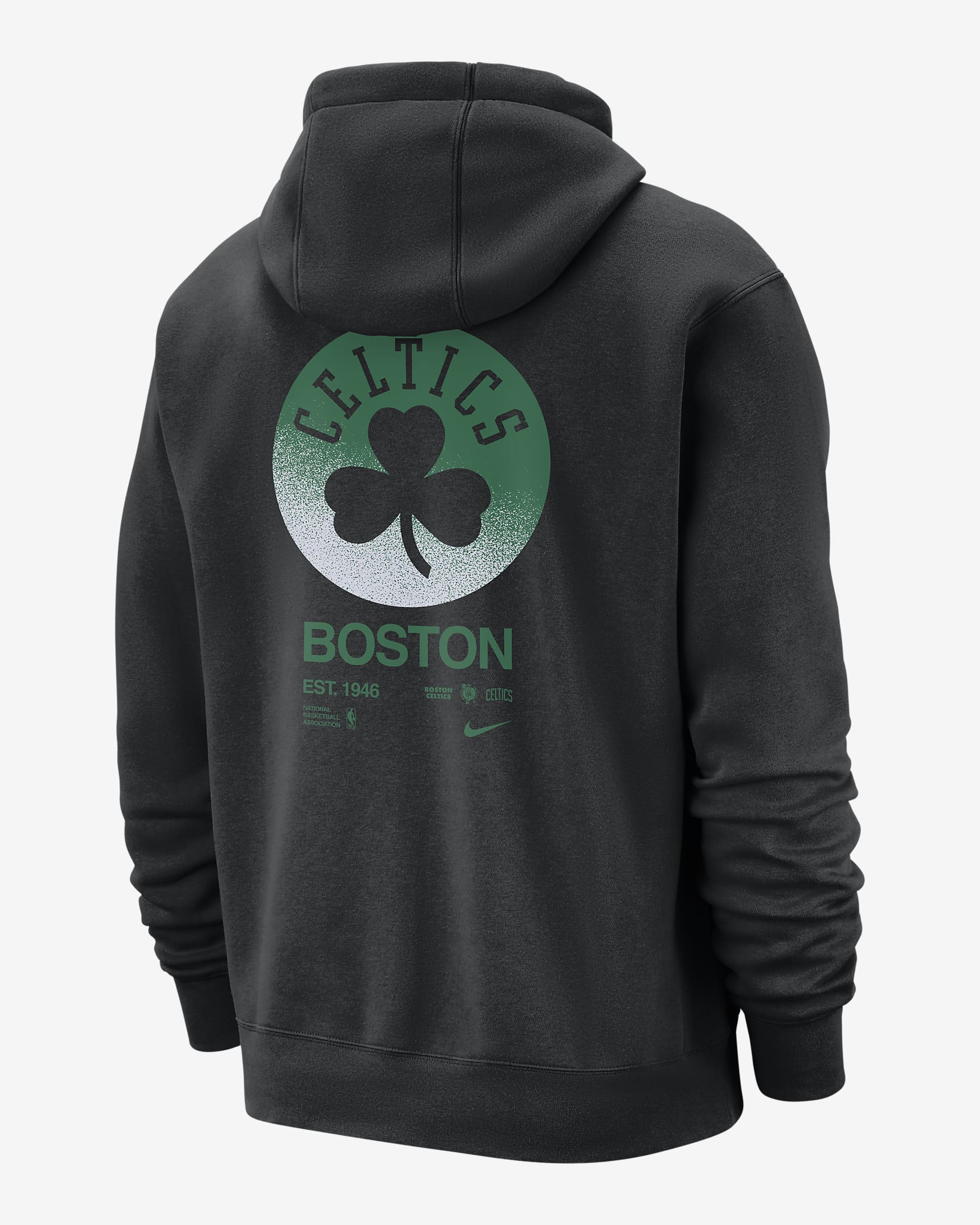 Boston Celtics Club Courtside Men's Nike NBA Pullover Hoodie - Black