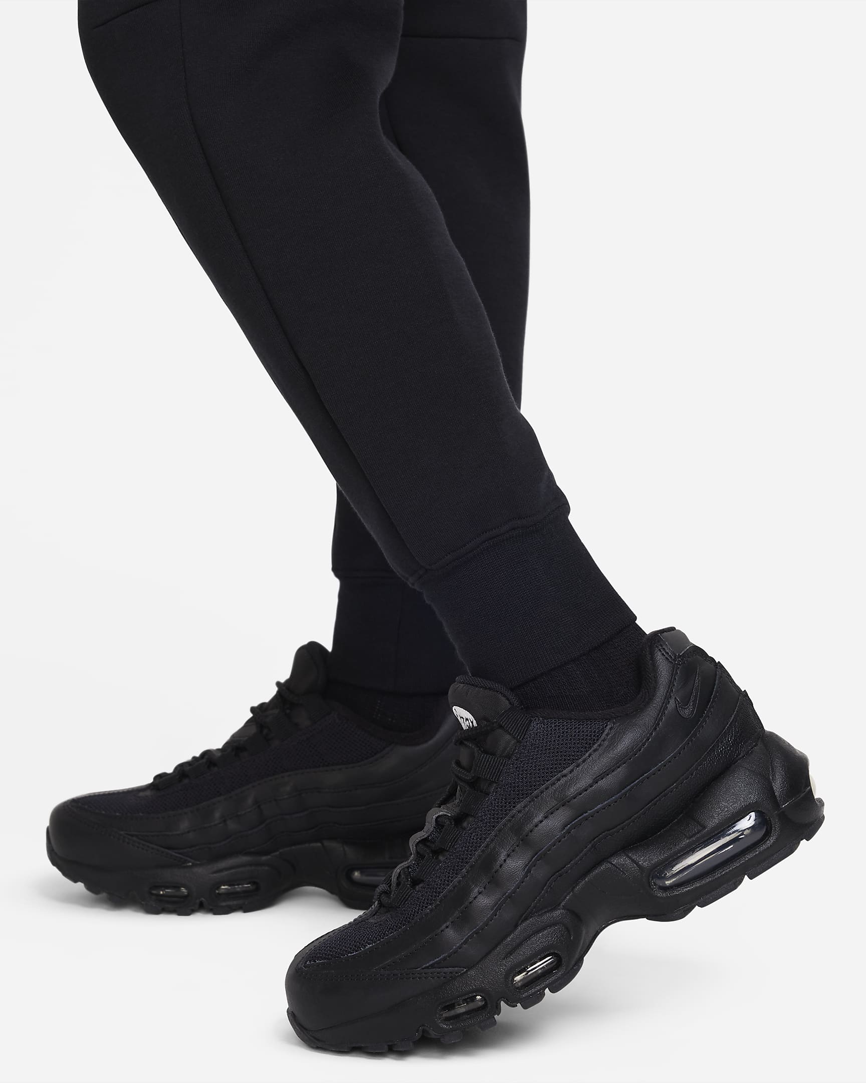 Pantalon de survêtement Nike Sportswear Tech Fleece pour ado (fille) - Noir/Noir/Noir