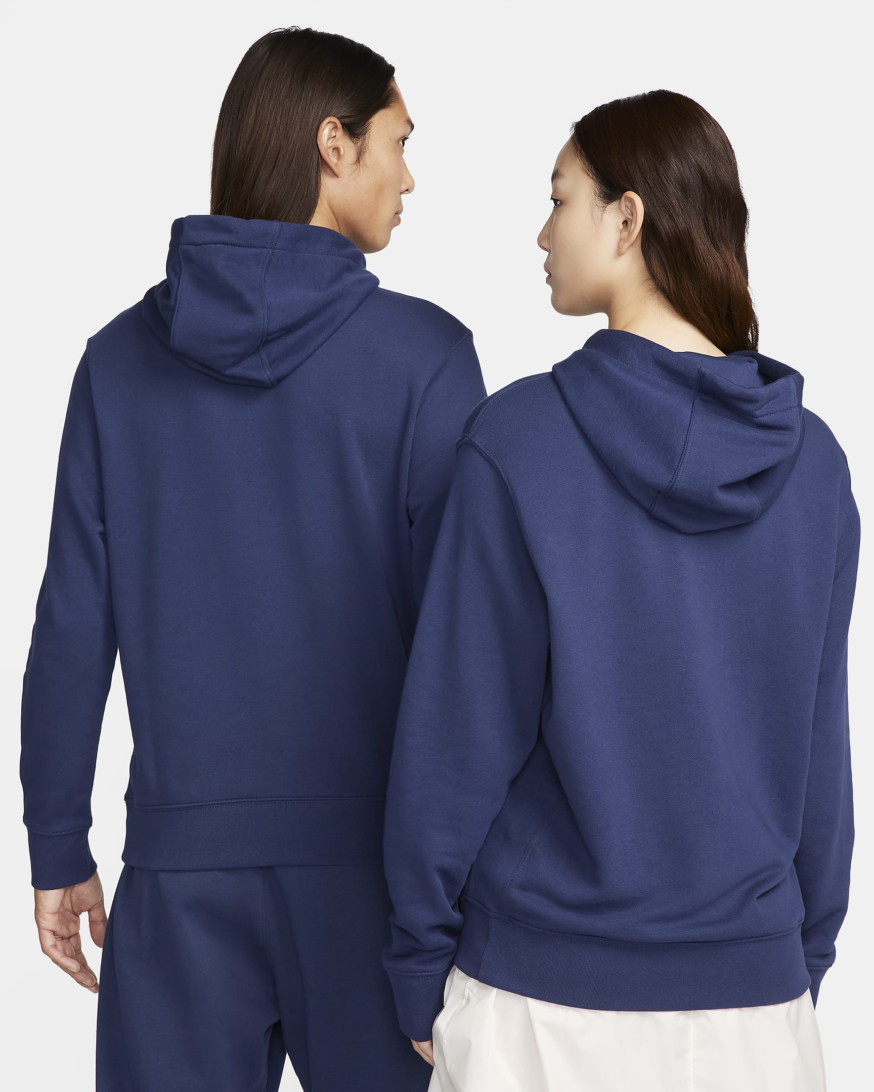 Nike Sportswear Club Men's Pullover Hoodie - Midnight Navy/Midnight Navy/White