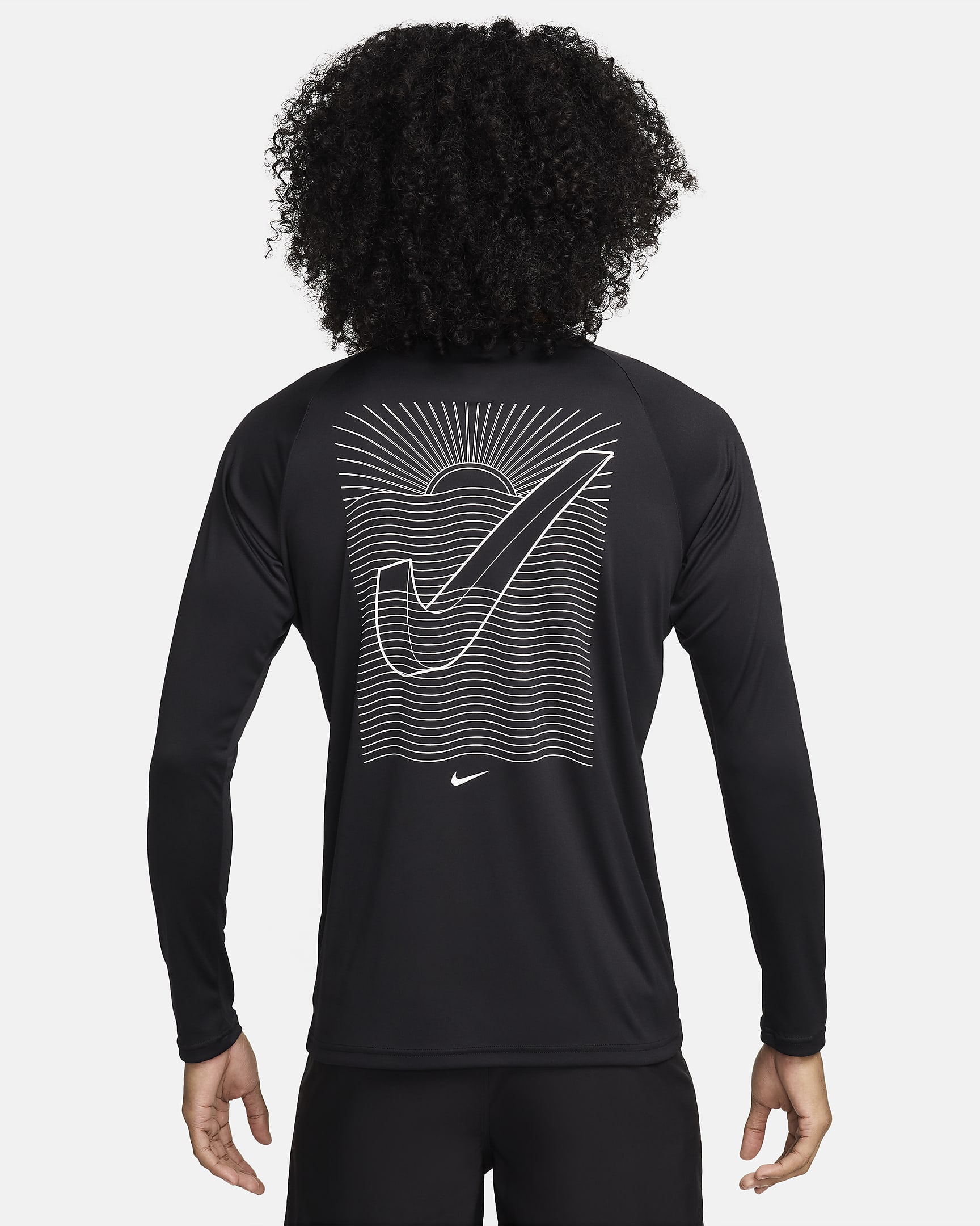 Nike Swim Men's Long-Sleeve Hydroguard - Black