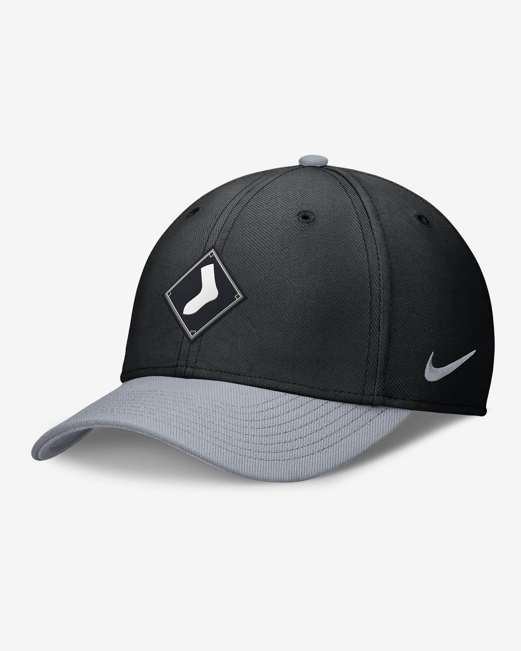 Chicago White Sox City Connect Swoosh Men's Nike Dri-FIT MLB Hat - Black