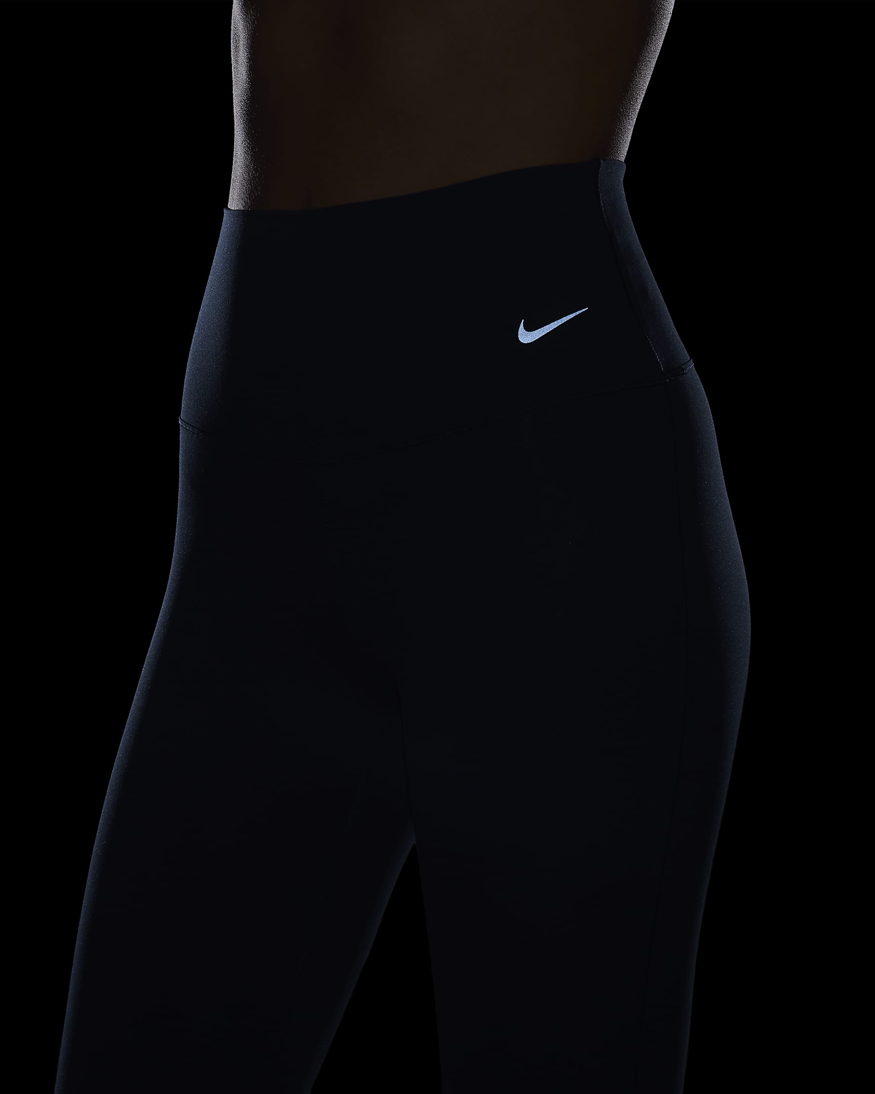 Nike Zenvy Women's High-Waisted Flared Leggings - Armoury Navy/Black