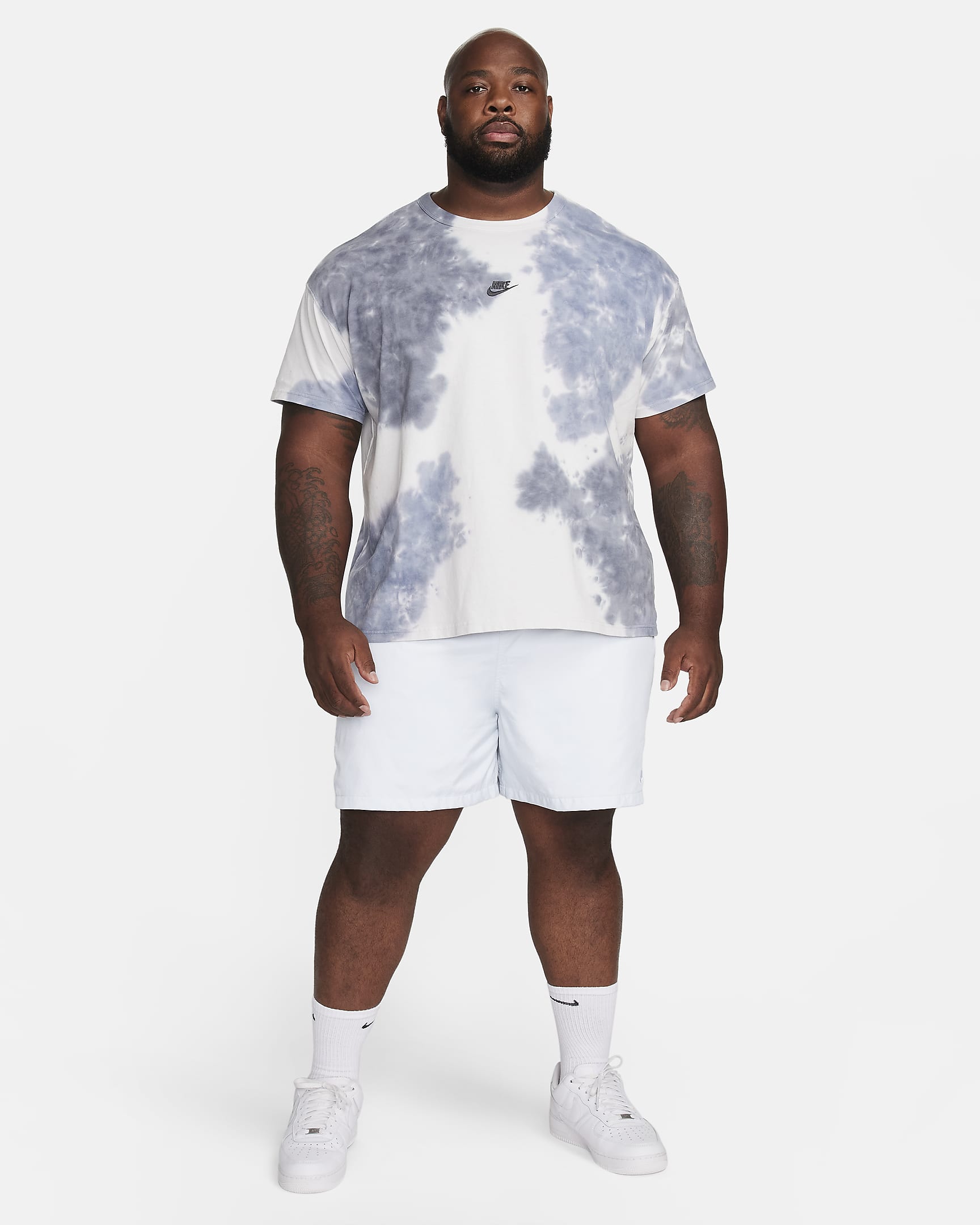 Shorts Flow in tessuto Nike Club – Uomo - Pure Platinum/Bianco