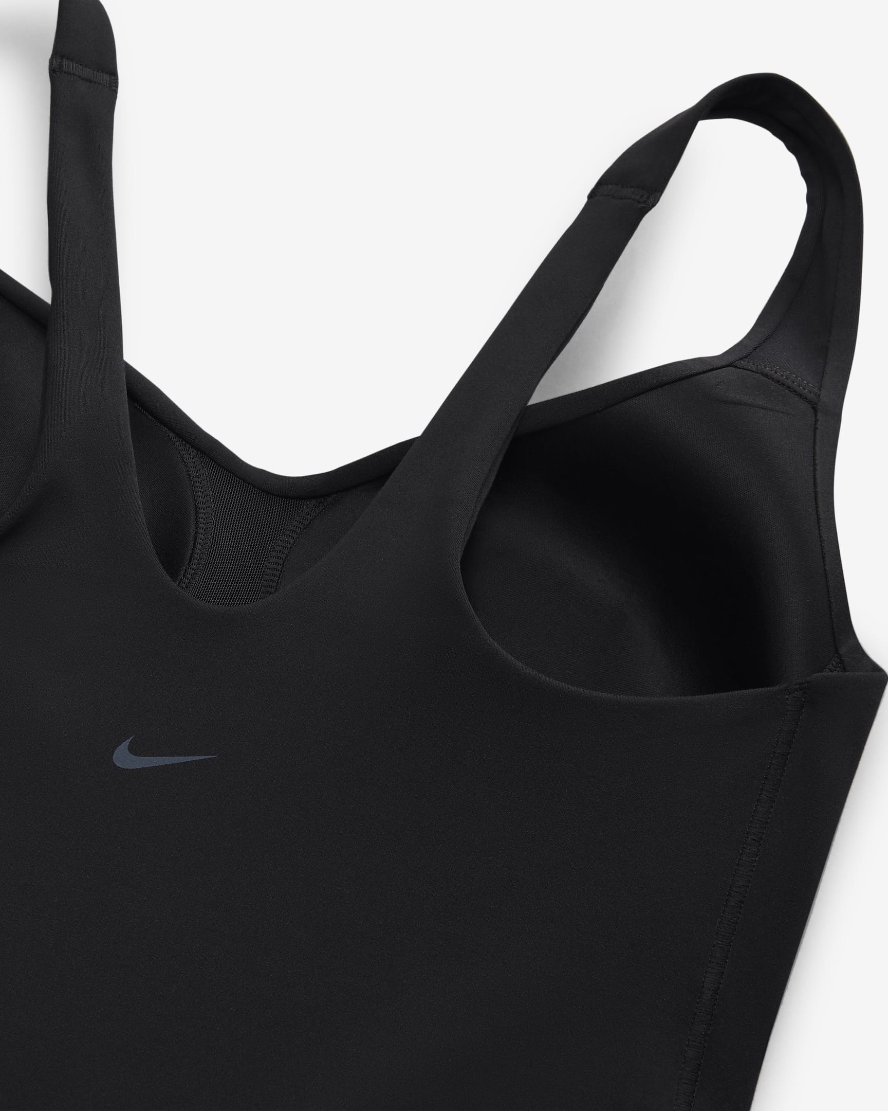 Débardeur de sport rembourré à maintien normal Nike Alate pour femme - Noir/Cool Grey