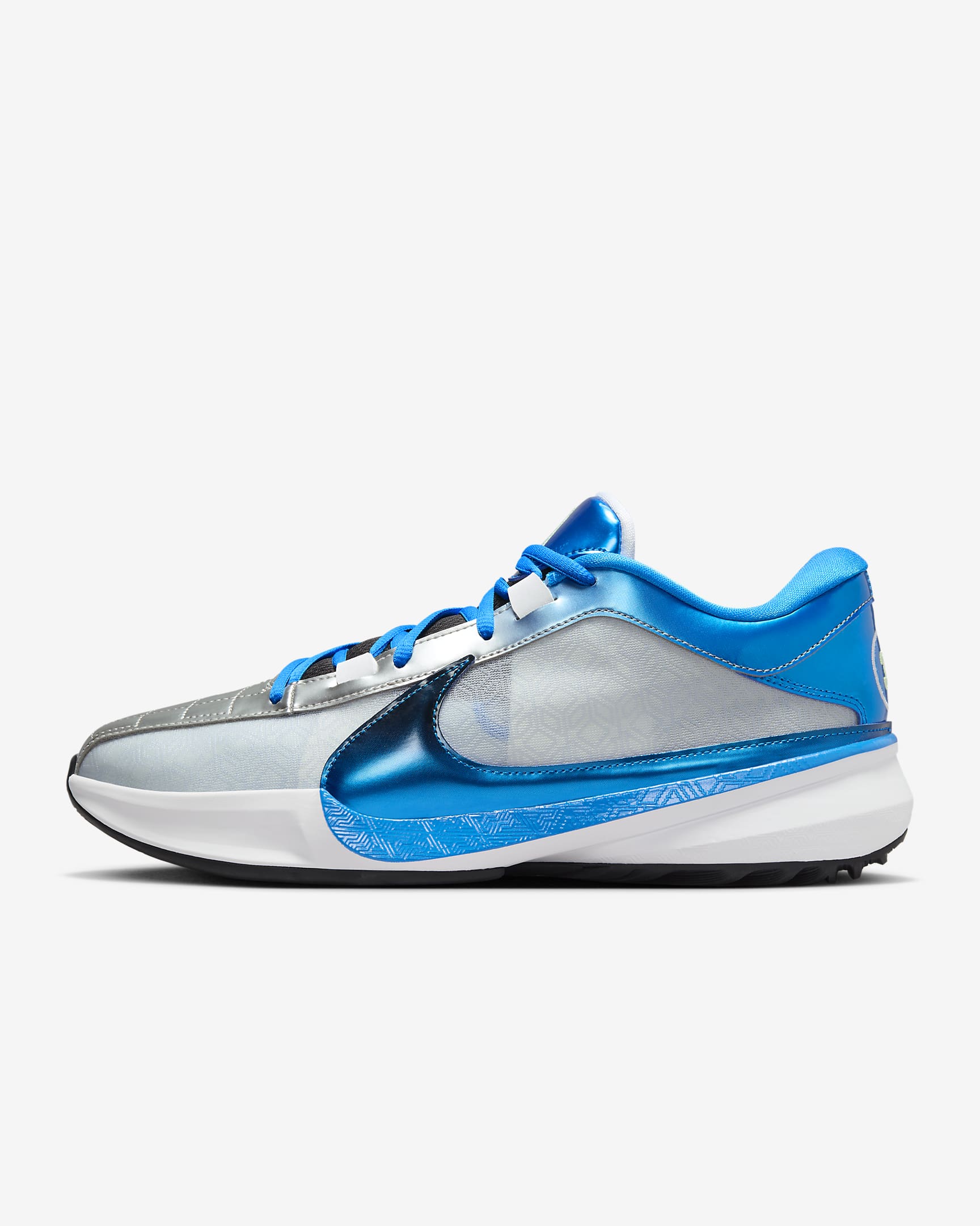 Freak 5 EP Basketball Shoes - Photo Blue/Metallic Silver/Barely Volt/Black