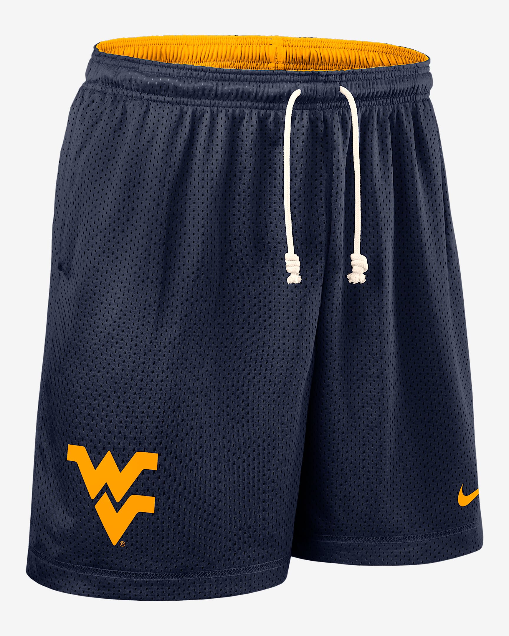 West Virginia Sideline Reversible Men’s Nike Dri-FIT College Shorts - Navy