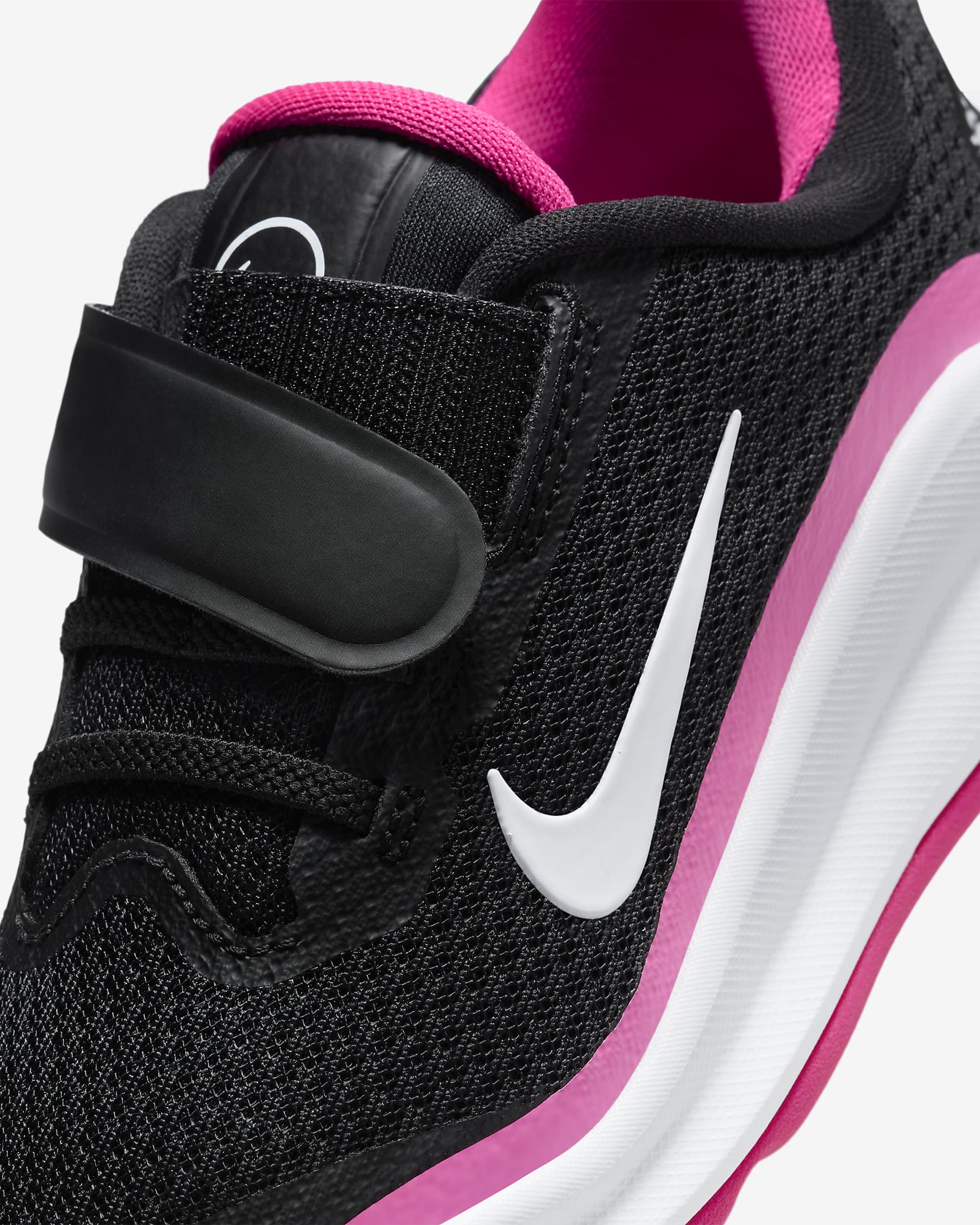 Nike Infinity Flow Younger Kids' Shoes - Black/Laser Fuchsia/White