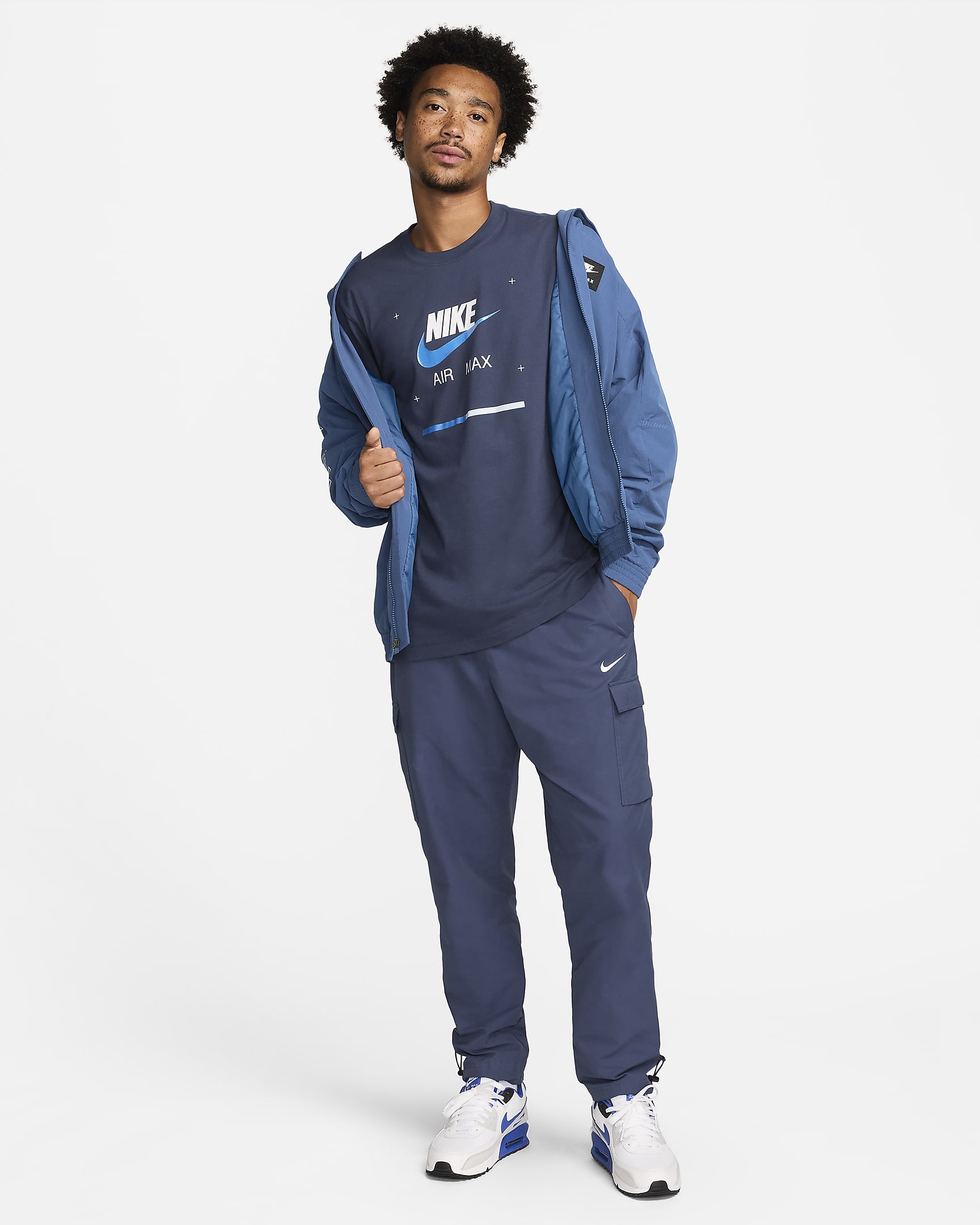 Playera para hombre Nike Sportswear - Azul marino medianoche