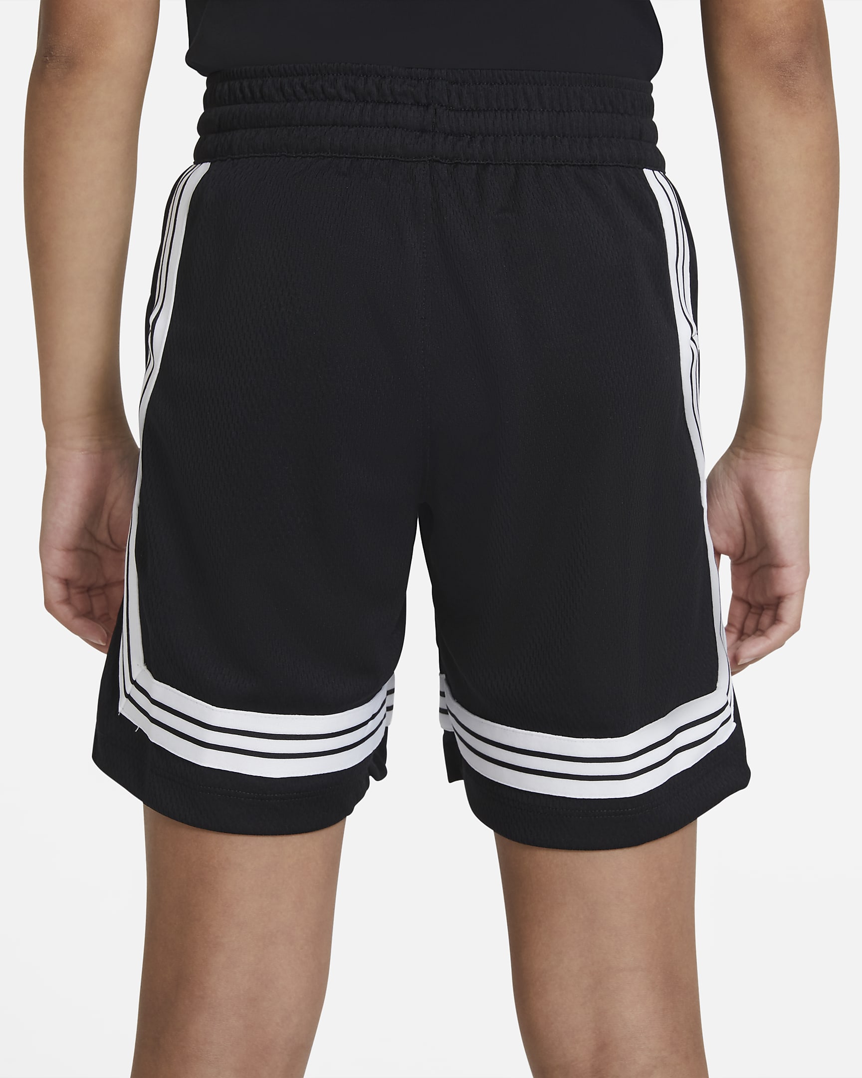 Shorts de básquetbol para niña talla grande Nike Fly Crossover - Negro/Blanco/Blanco