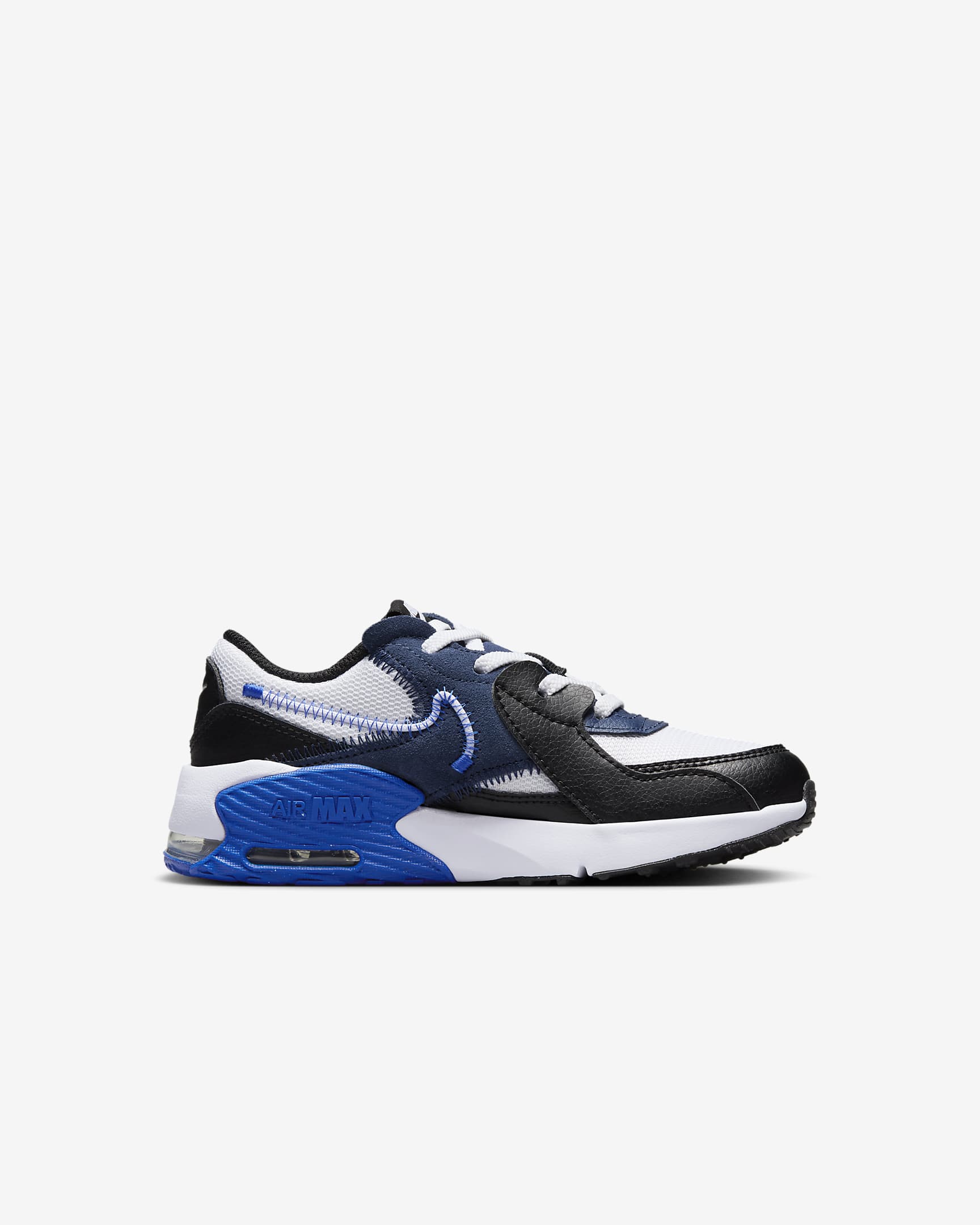 Nike Air Max Excee 小童鞋款 - 白色/黑色/Midnight Navy/Hyper Royal