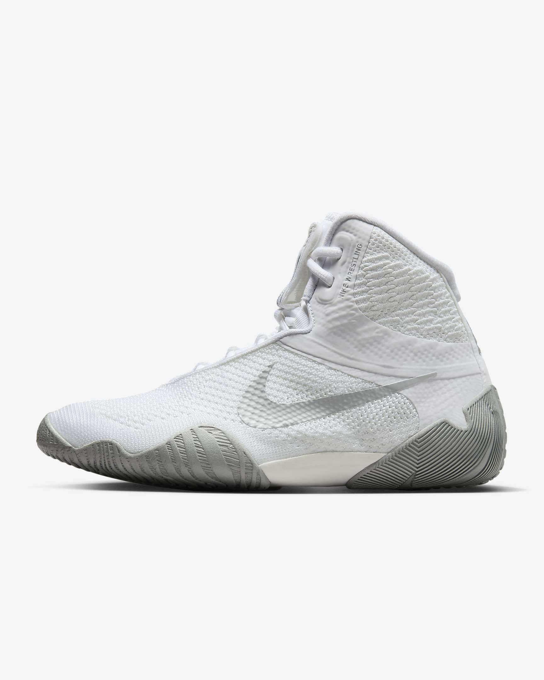 Tenis de lucha para hombre Nike Tawa - Blanco/Blanco/Plata metalizado