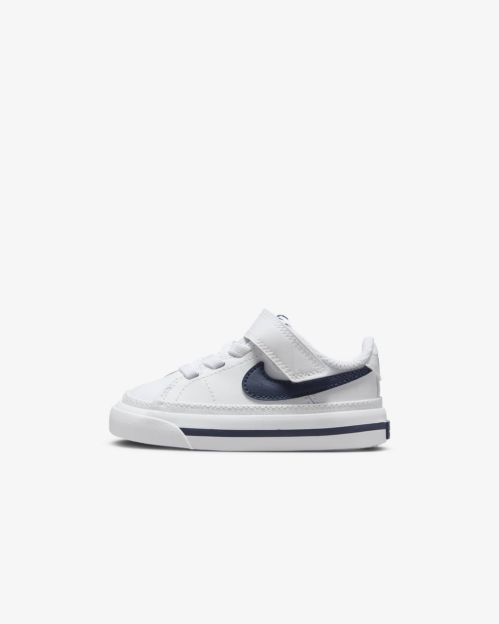 Nike Court Legacy 嬰幼兒鞋款 - 白色/Midnight Navy