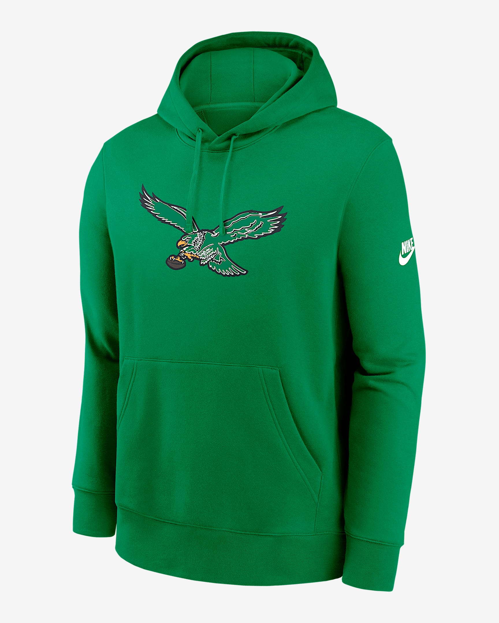 Philadelphia Eagles Club Logo Men's Nike NFL Pullover Hoodie - Kelly Green