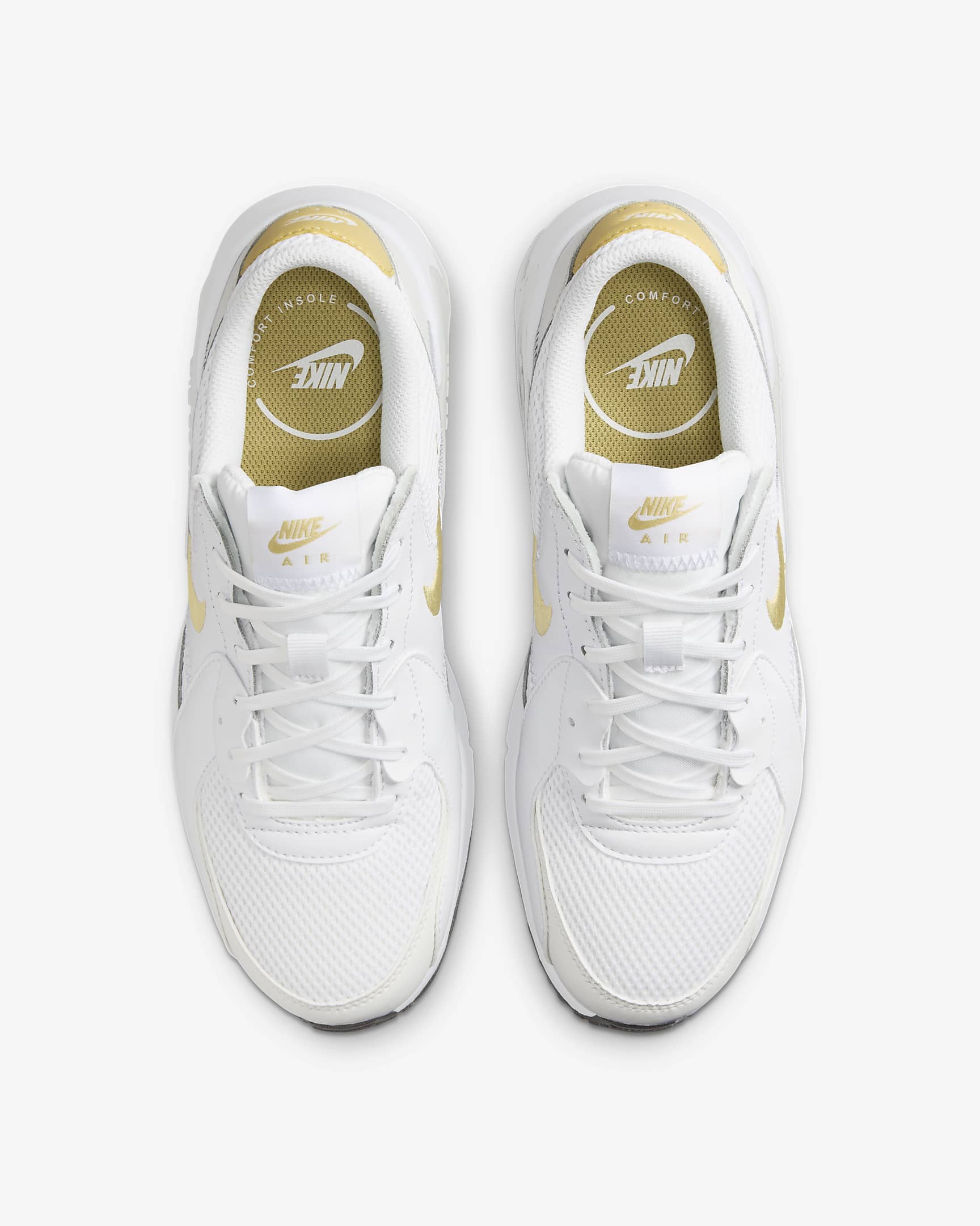 Tenis para mujer Nike Air Max Excee - Blanco/Blanco cumbre/Negro/Oro Saturno