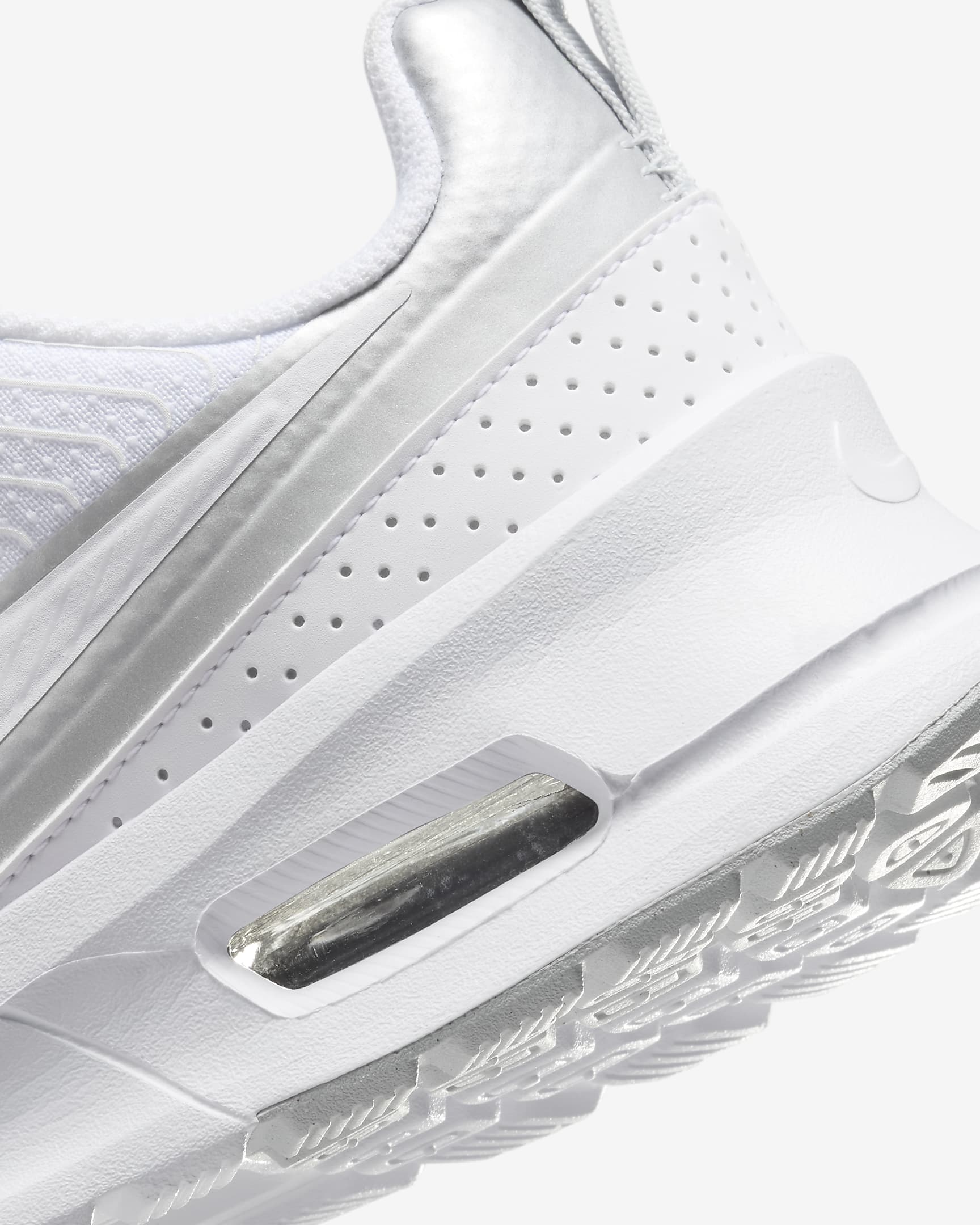 Nike Air Max Nuaxis Women's Shoes - White/Pure Platinum/Metallic Silver/White