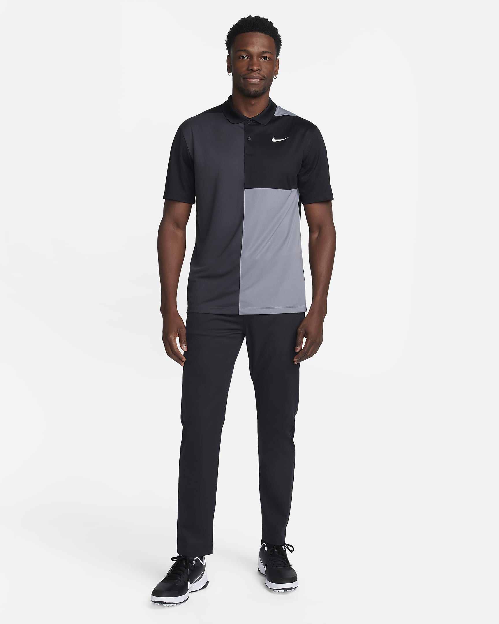 Pánské golfové chino kalhoty Nike Tour Repel v zeštíhleném střihu - Černá/Černá