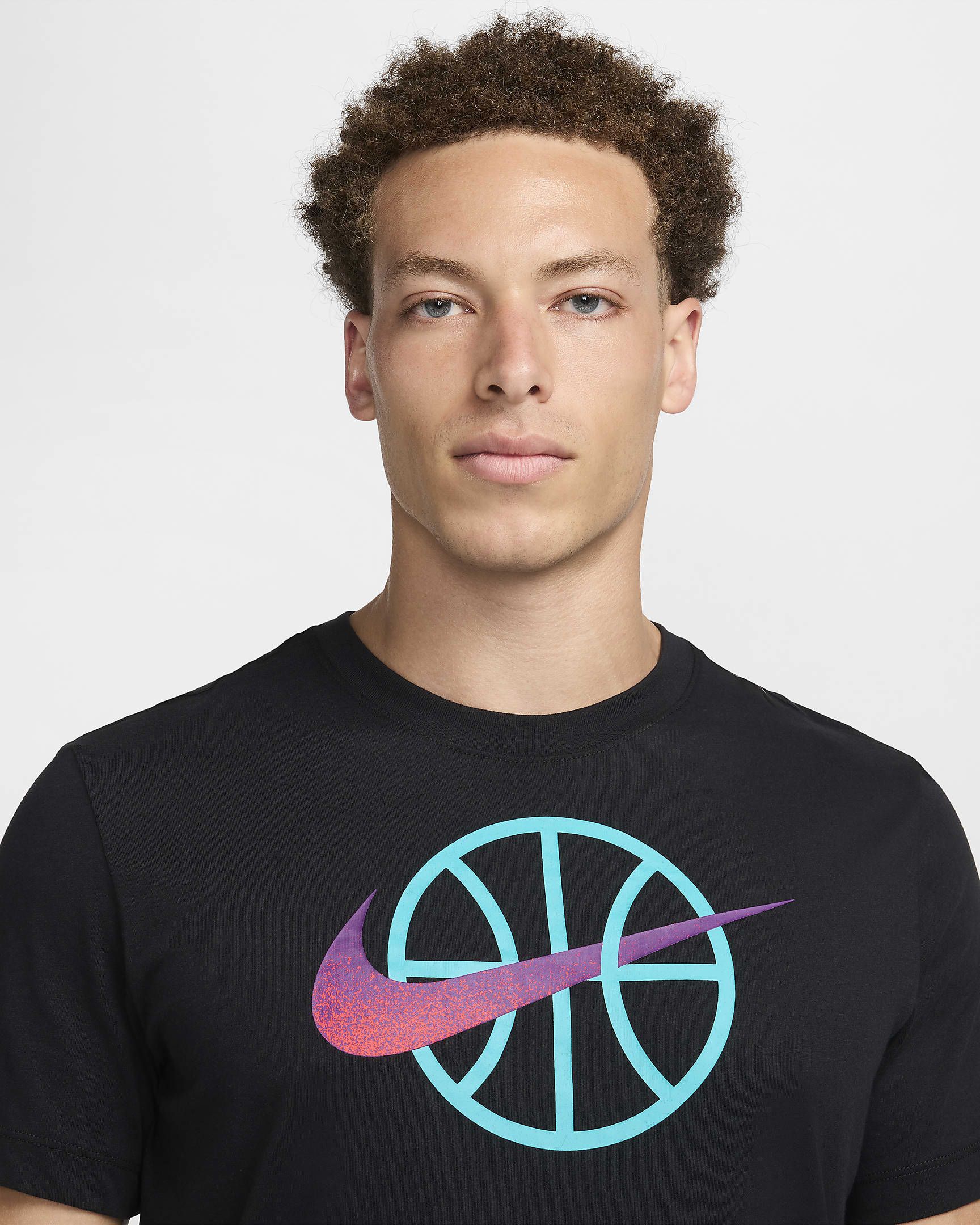 Ανδρικό T-Shirt μπάσκετ Dri-FIT Nike - Μαύρο