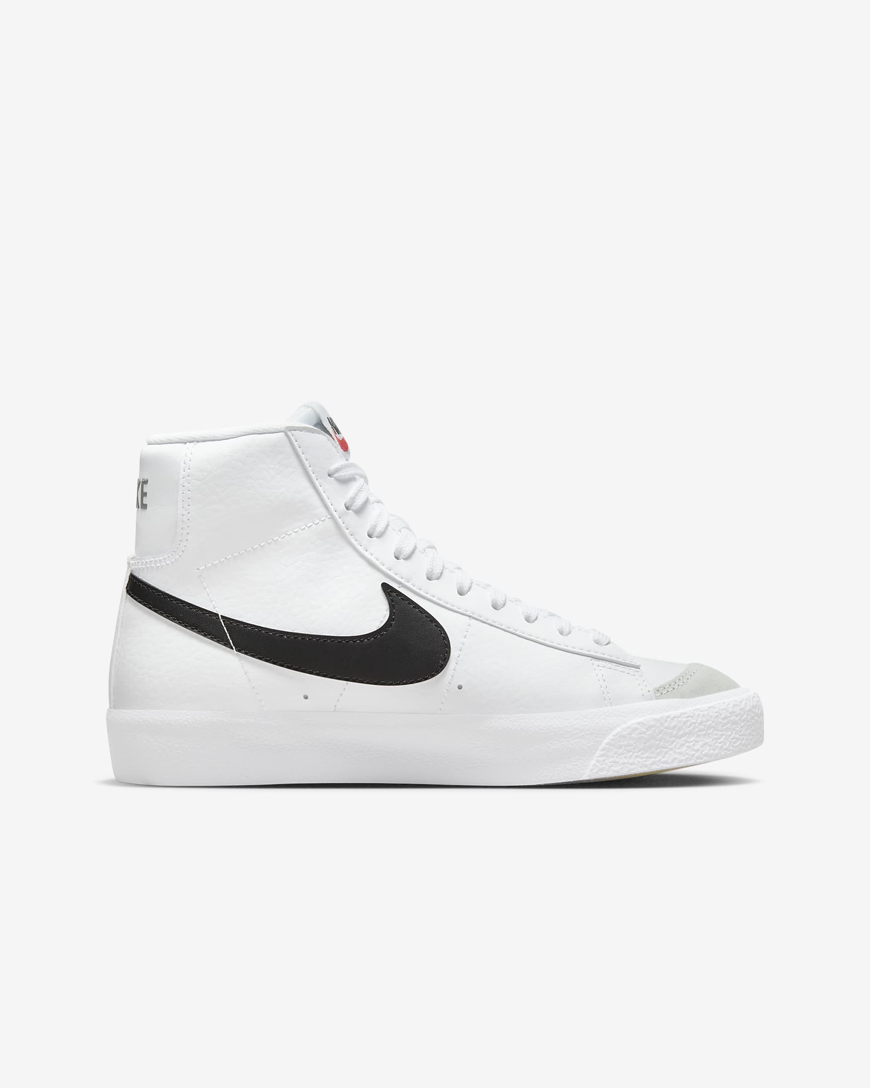 Nike Blazer Mid '77 Older Kids' Shoes - White/Total Orange/Black