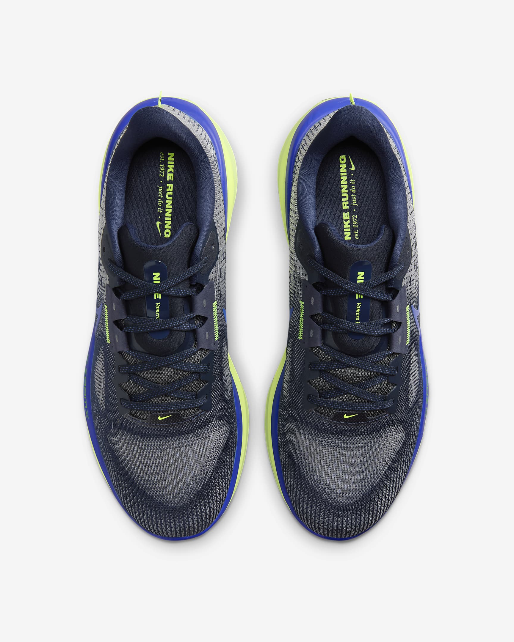 Nike Vomero 17 Men's Road Running Shoes - Midnight Navy/Dark Obsidian/Volt/Astronomy Blue