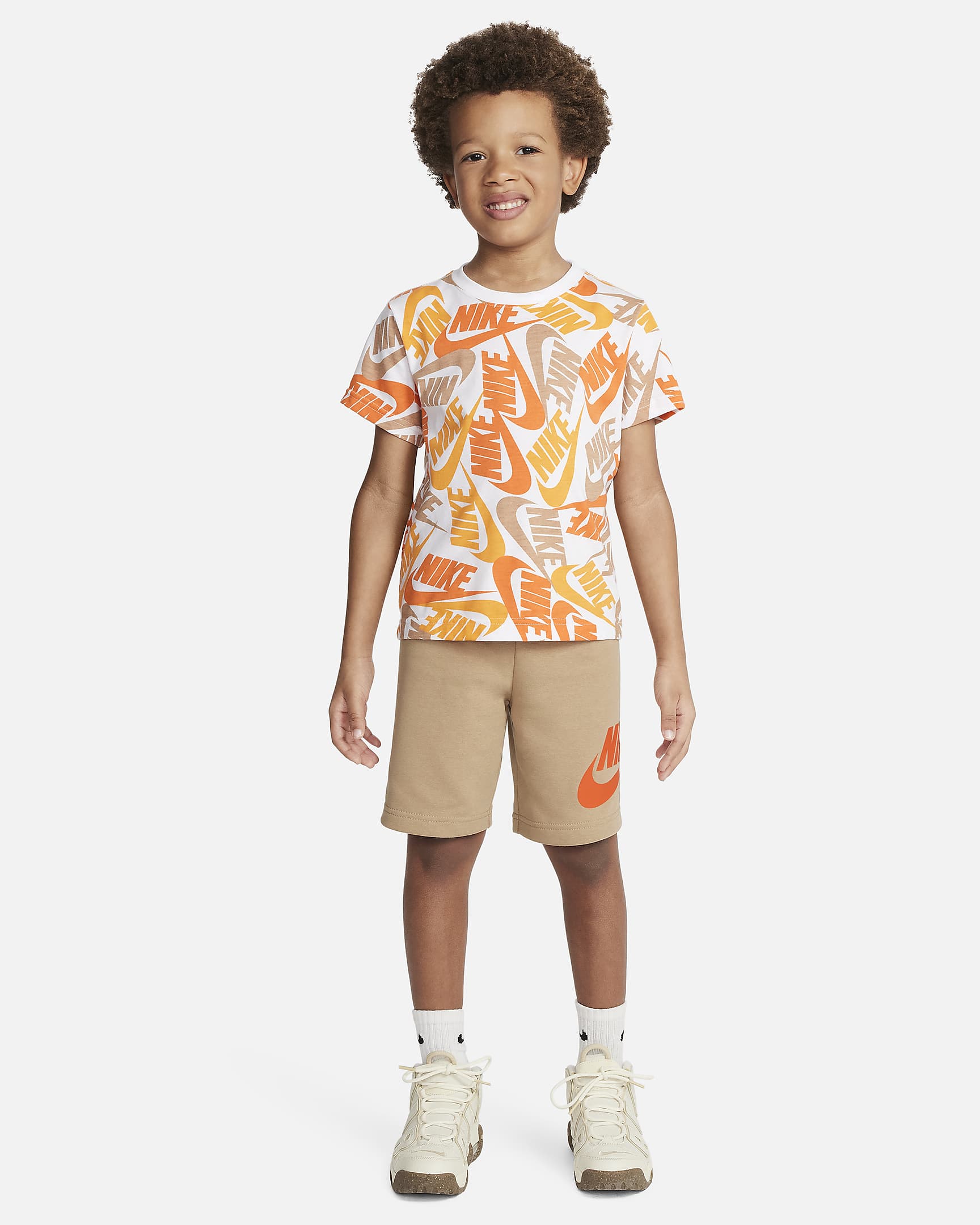 Nike Sportswear Little Kids T-Shirt and Shorts Set - Hemp