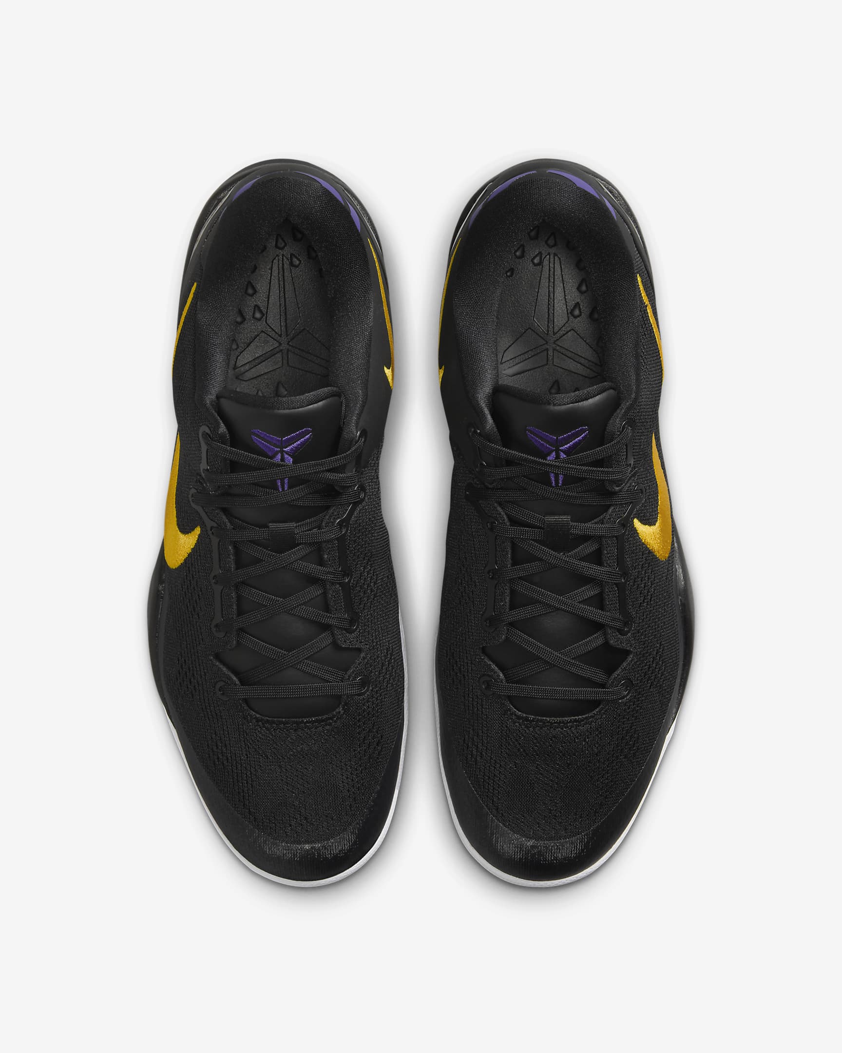 รองเท้าบาสเก็ตบอล Kobe VIII Protro - ดำ/ขาว/Court Purple/University Gold