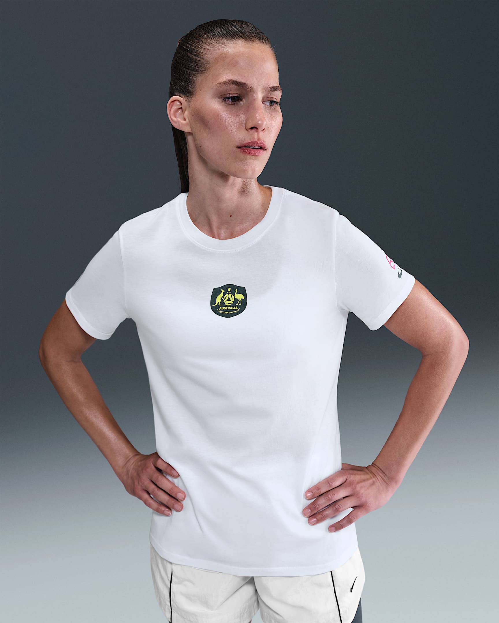 Australia Women's Nike Football T-Shirt - White