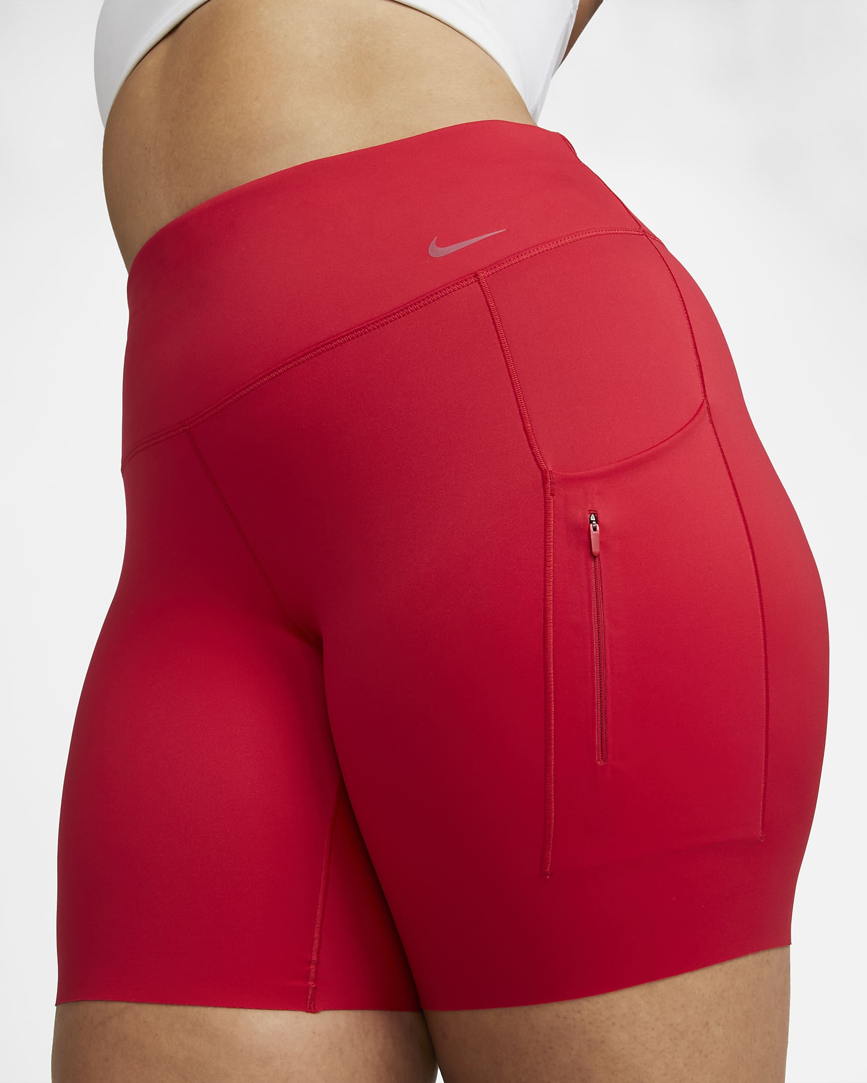 Nike Go Women's FirmSupport HighWaisted 8" Biker Shorts with Pockets