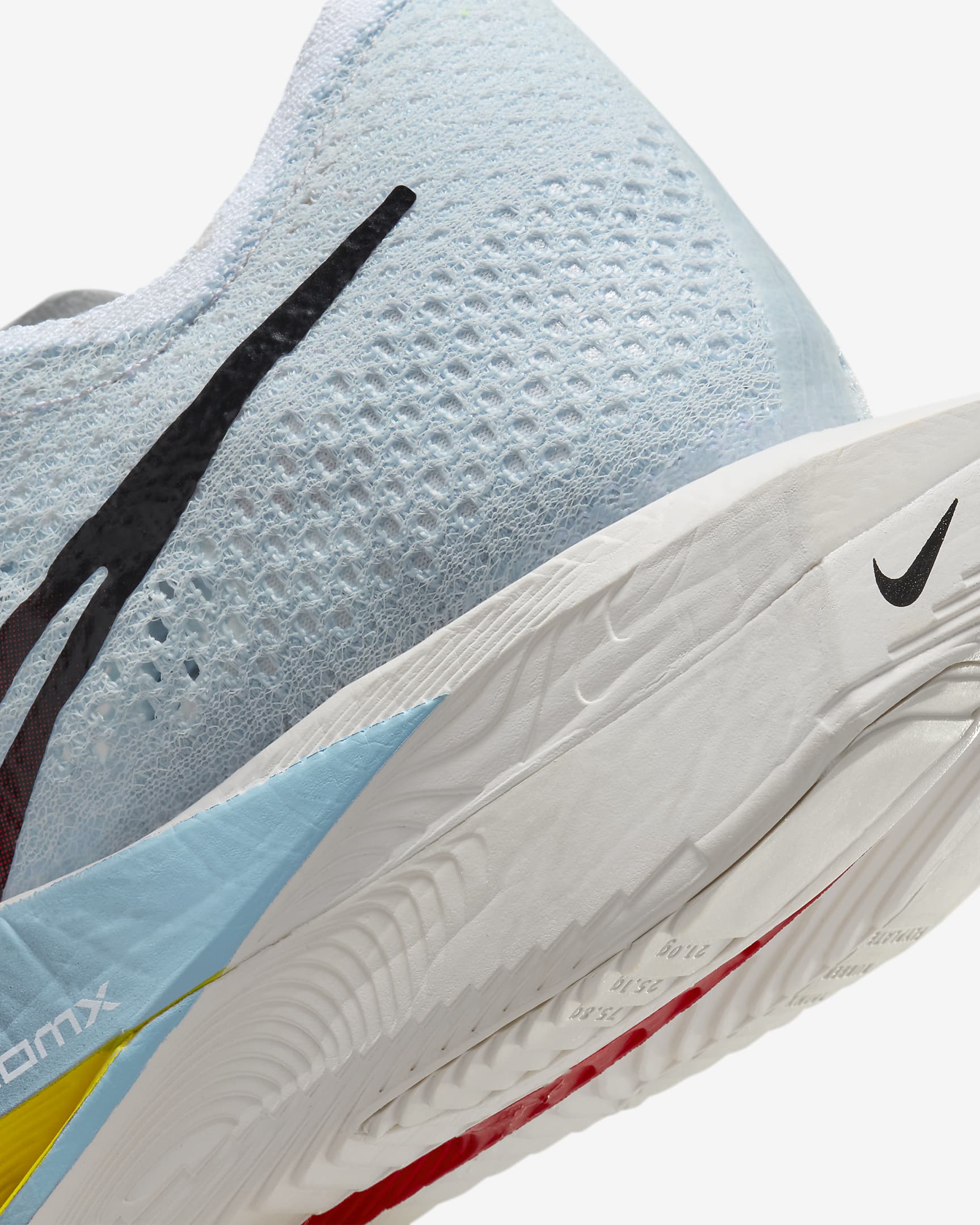 Nike Vaporfly 3 Men's Road Racing Shoes - White/Pure Platinum/Speed Yellow/Speed Red