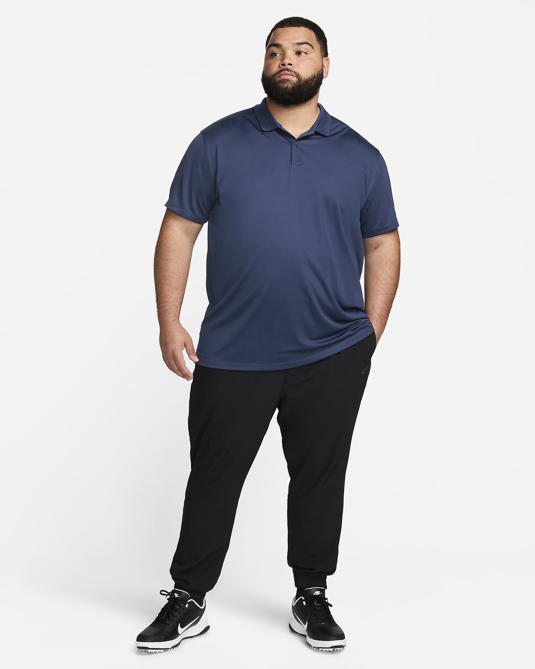 Nike Dri-FIT Victory Men's Golf Polo - College Navy/White