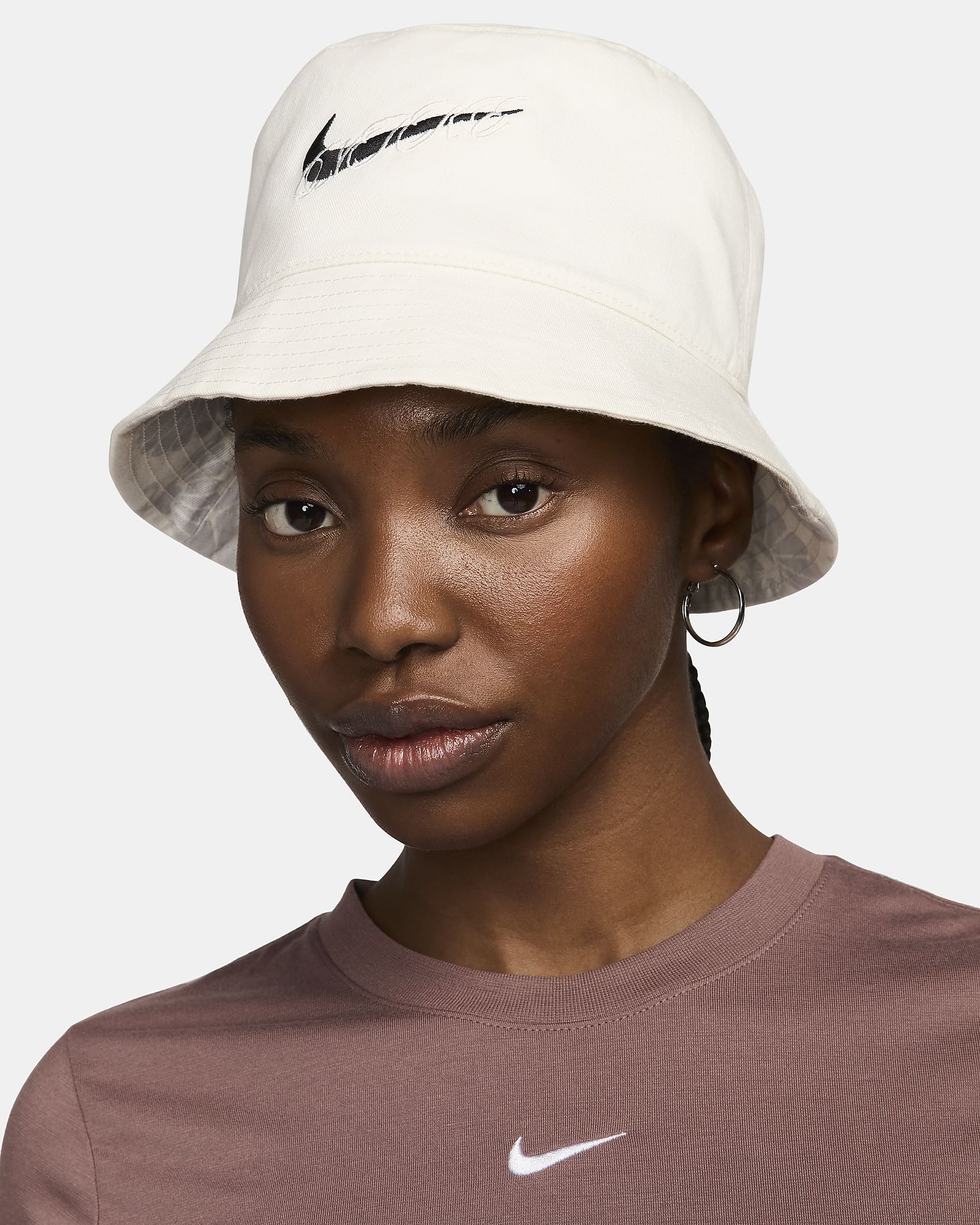 Nike Apex Reversible Bucket Hat - Sail/Black