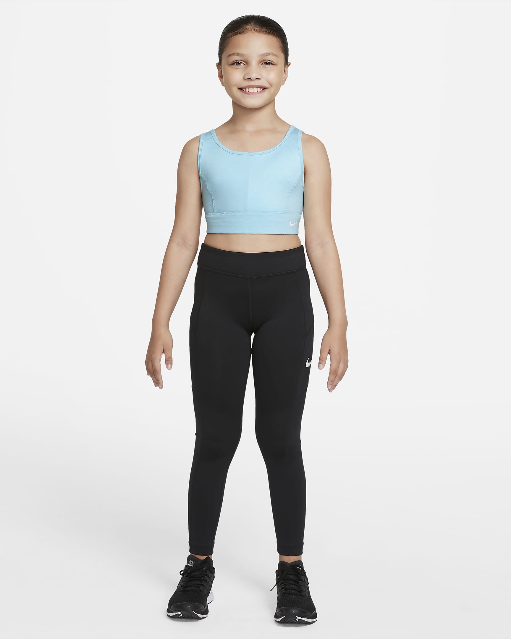 Nike Dri-FIT Swoosh Luxe Big Kids' (Girls') Sports Bra. Nike.com