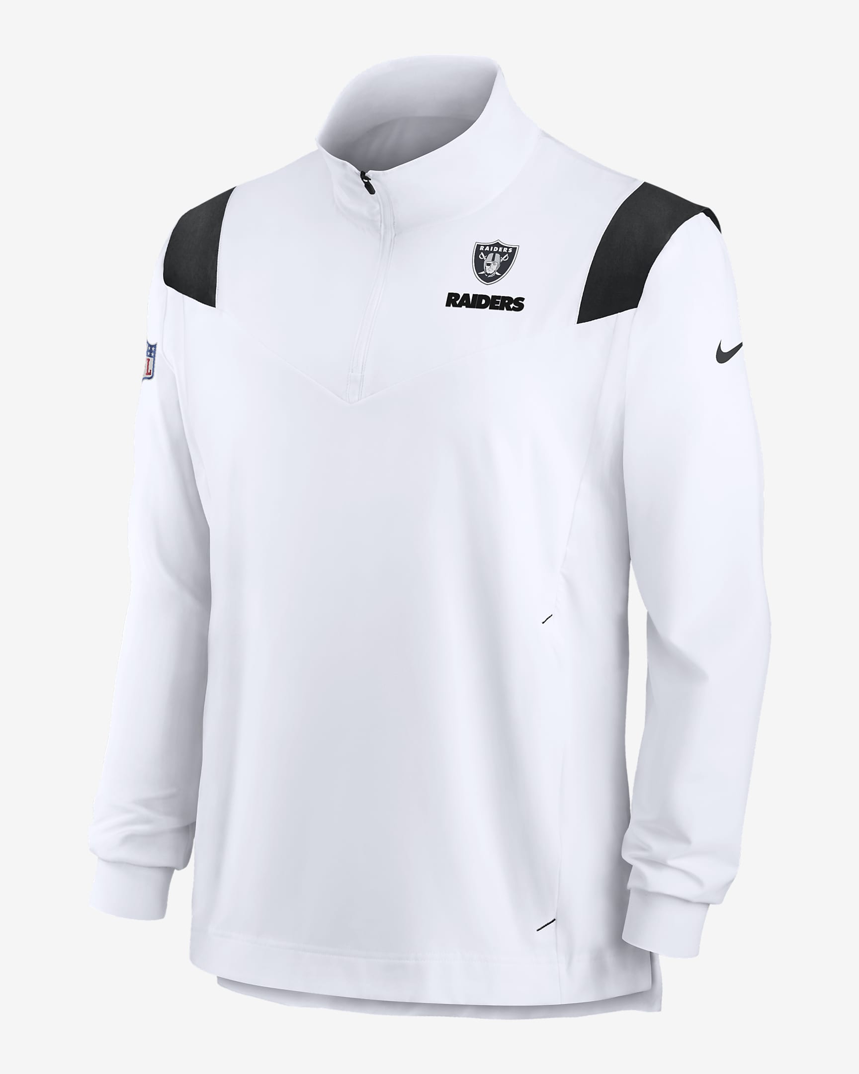 Chamarra con cierre de 1/4 para hombre Nike Repel Coach (NFL Las Vegas ...