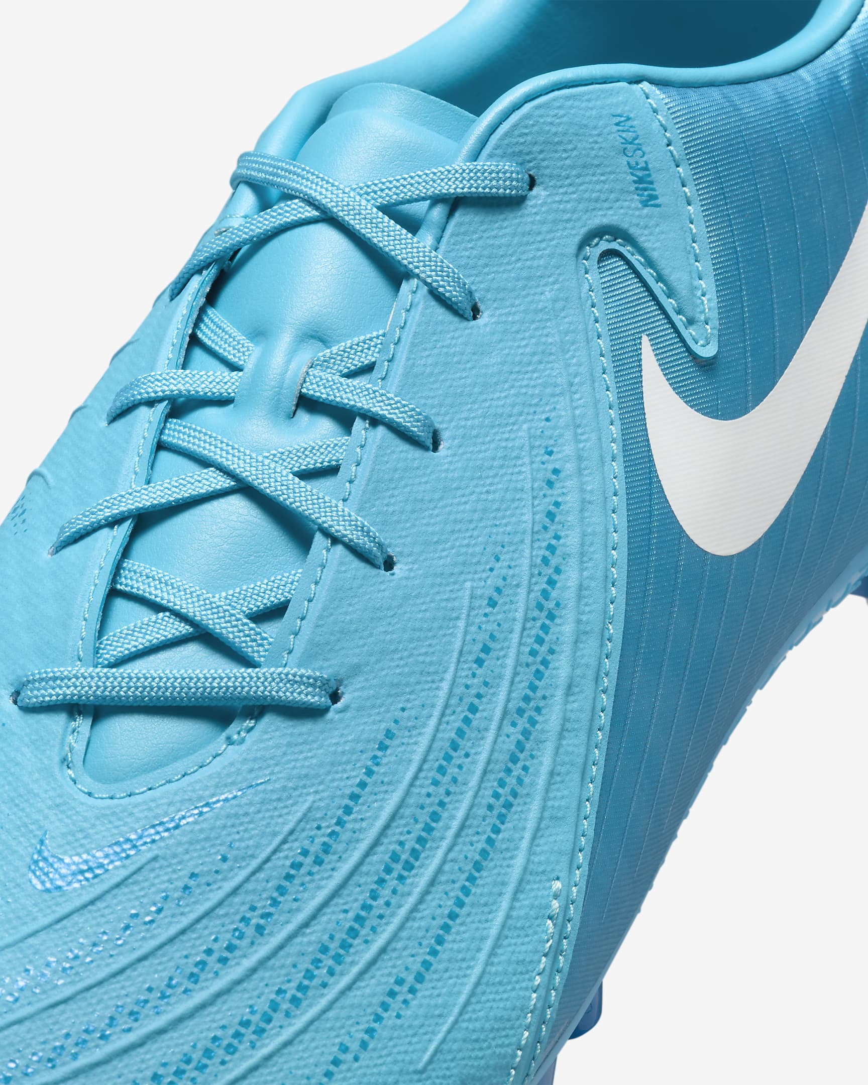 Chuteiras de futebol de perfil baixo AG Nike Phantom GX 2 Academy - Azul Fury/Branco