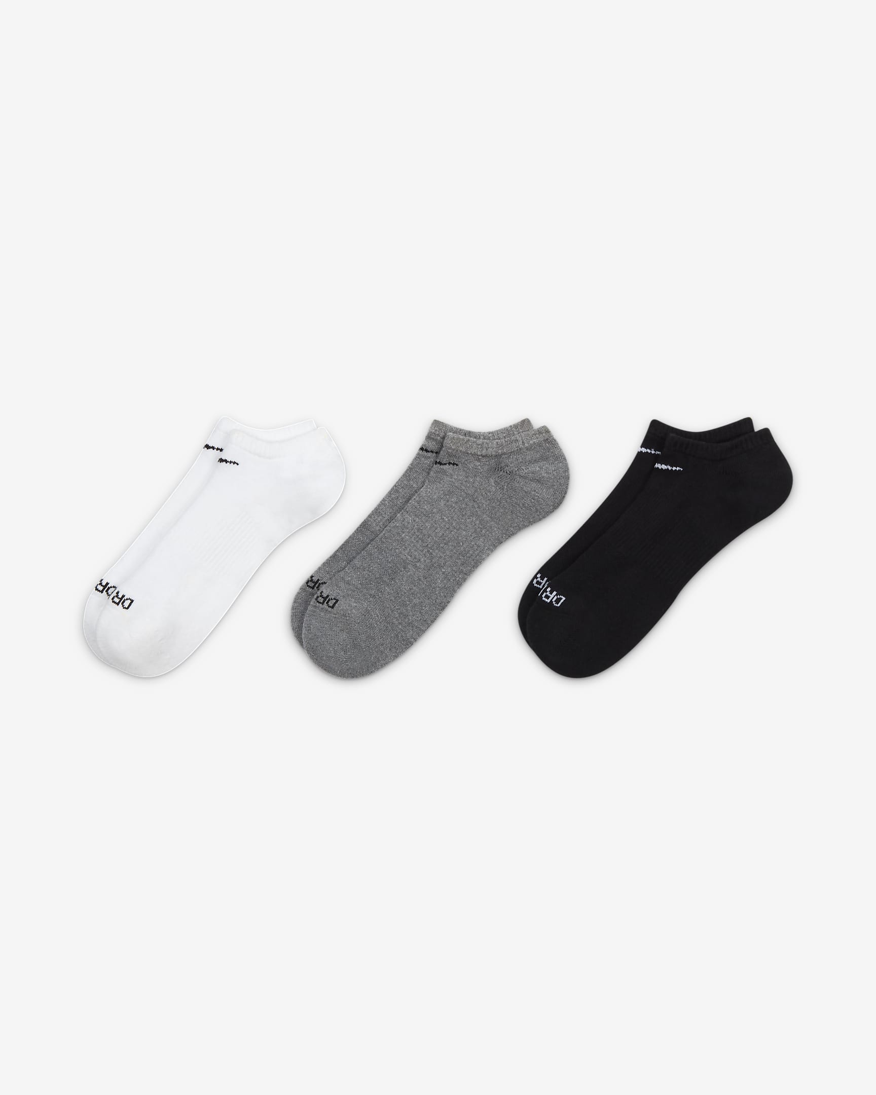 Nike Everyday Plus Cushion Training No-Show Socks (3 Pairs). Nike ID