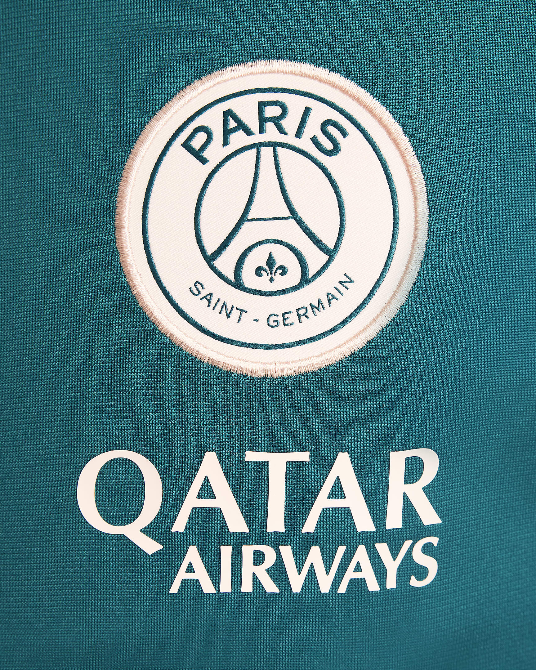 Paris Saint-Germain Strike Nike Dri-FIT Fußball-Trainingsanzug aus Strickmaterial für ältere Kinder - Geode Teal/Bordeaux/Guava Ice