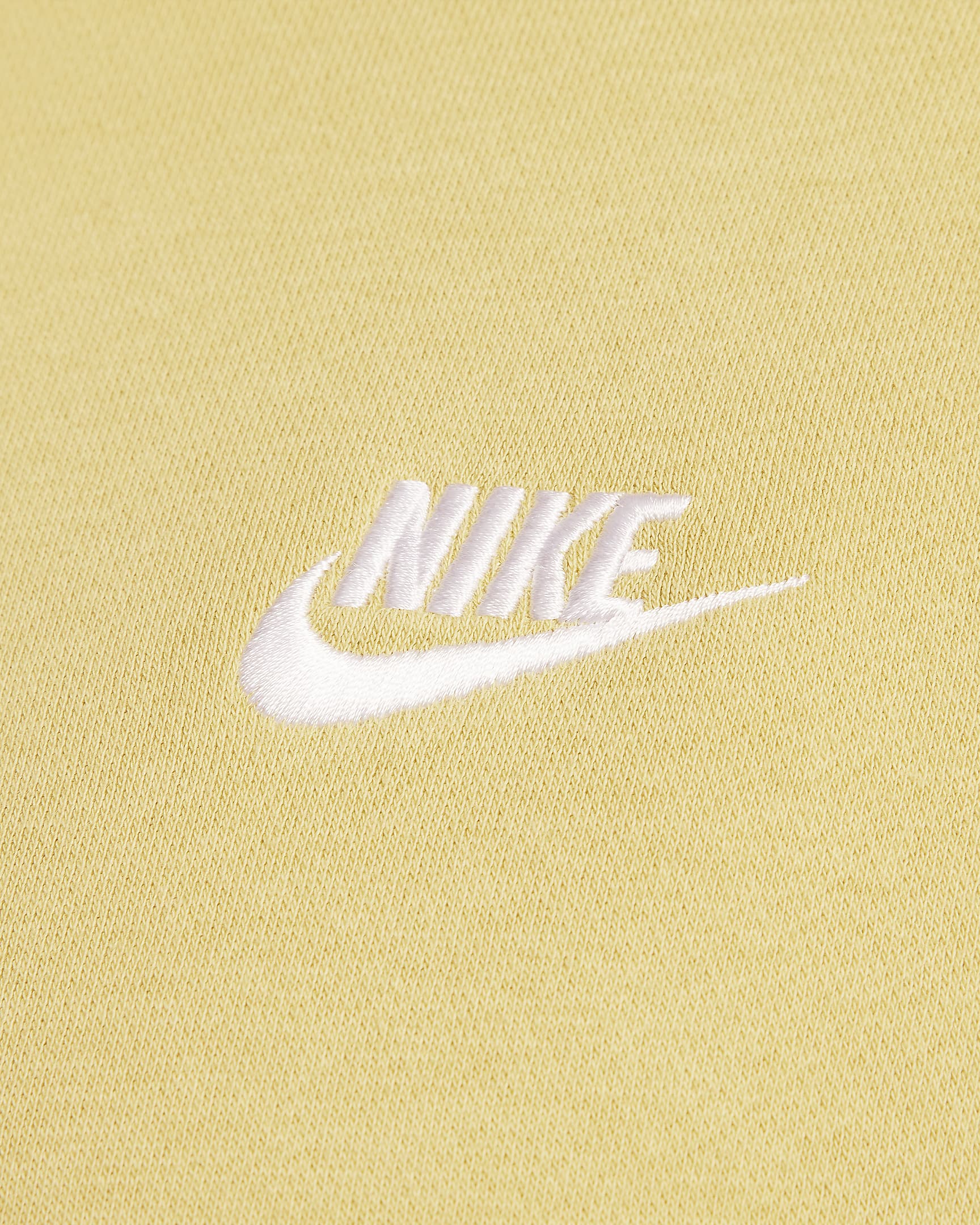 Nike Sportswear Club Fleece Pullover Hoodie - Buff Gold/Buff Gold/White