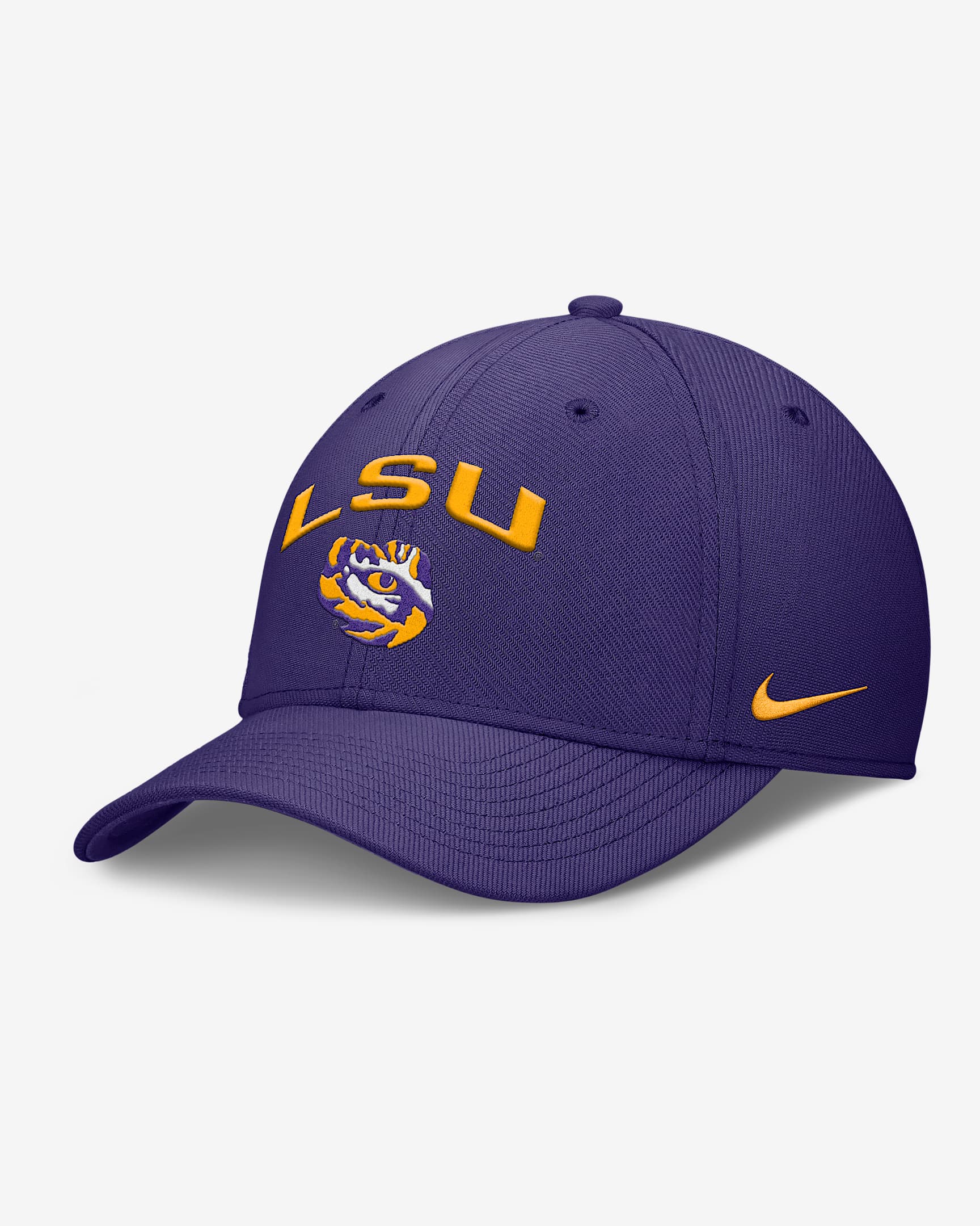 LSU On-Field Rise Swoosh Men's Nike Dri-FIT College Hat - Purple