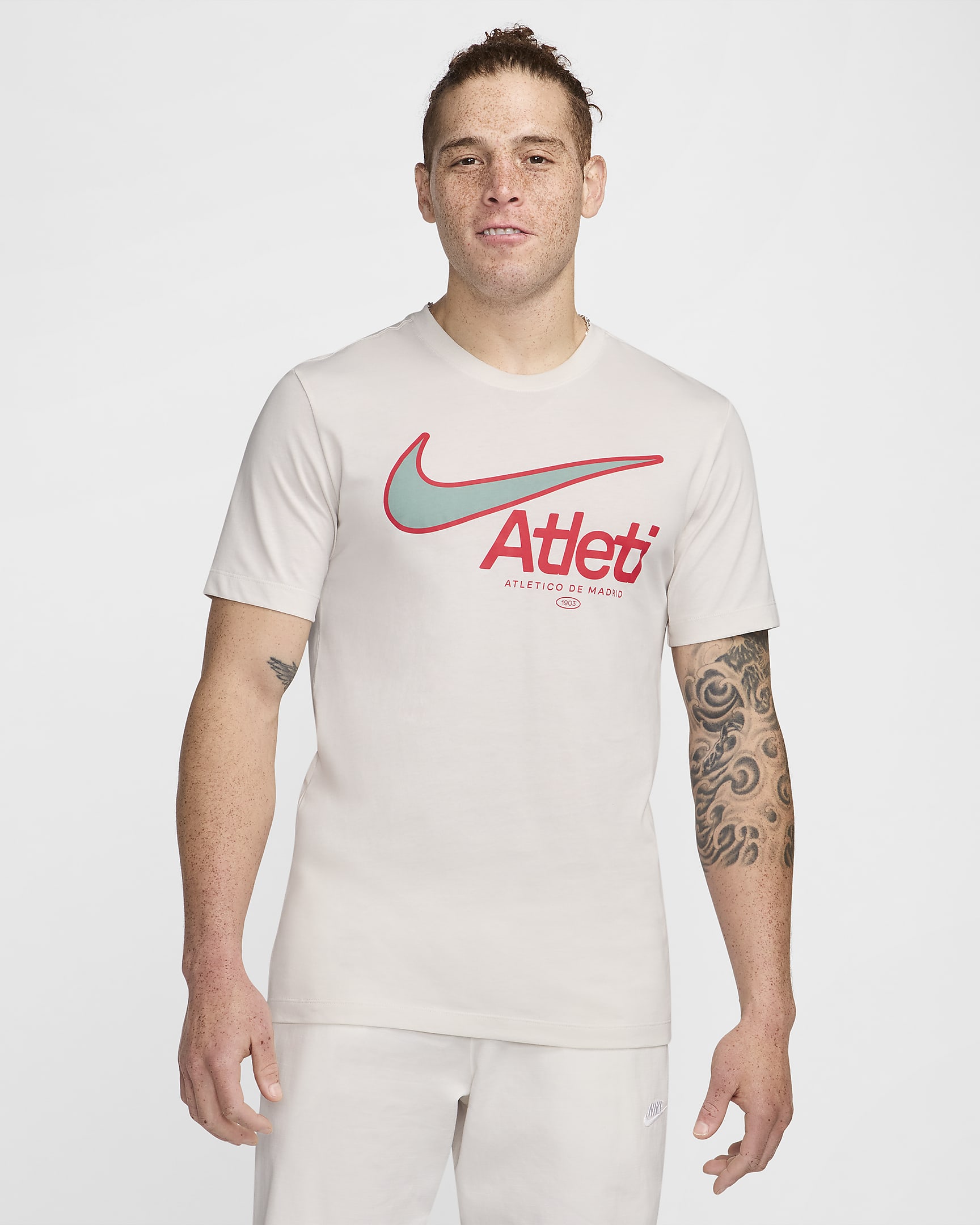 Atlético Madrid Swoosh Men's Nike Football T-Shirt - Phantom