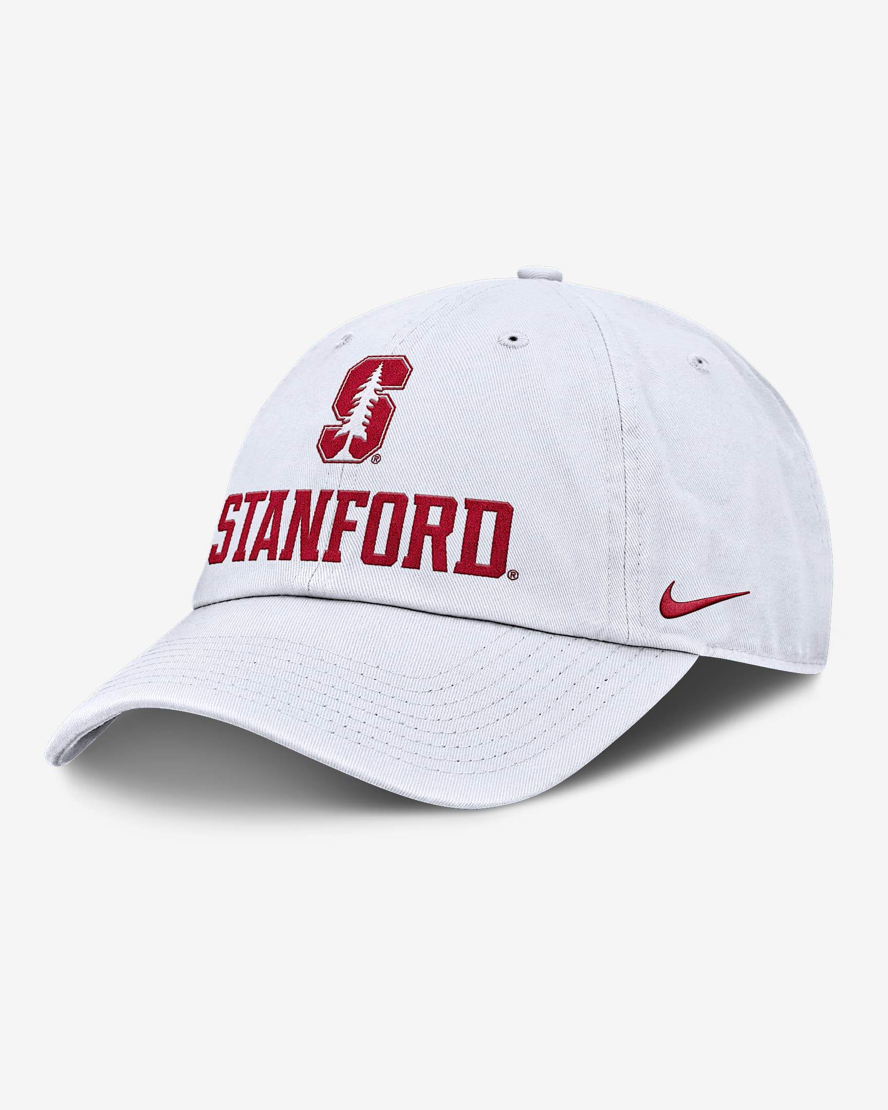 Stanford Sideline Club Gameday Men's Nike College Adjustable Hat - White