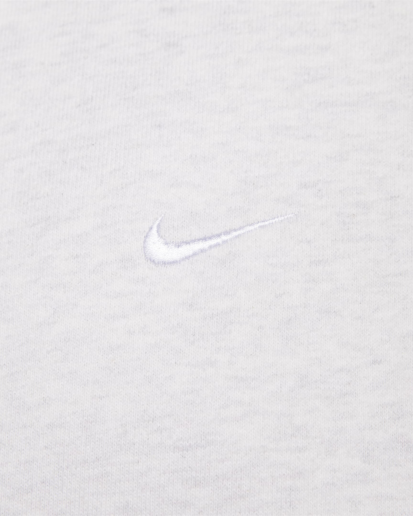 Hoodie com fecho completo Nike Solo Swoosh para homem - Birch Heather/Branco