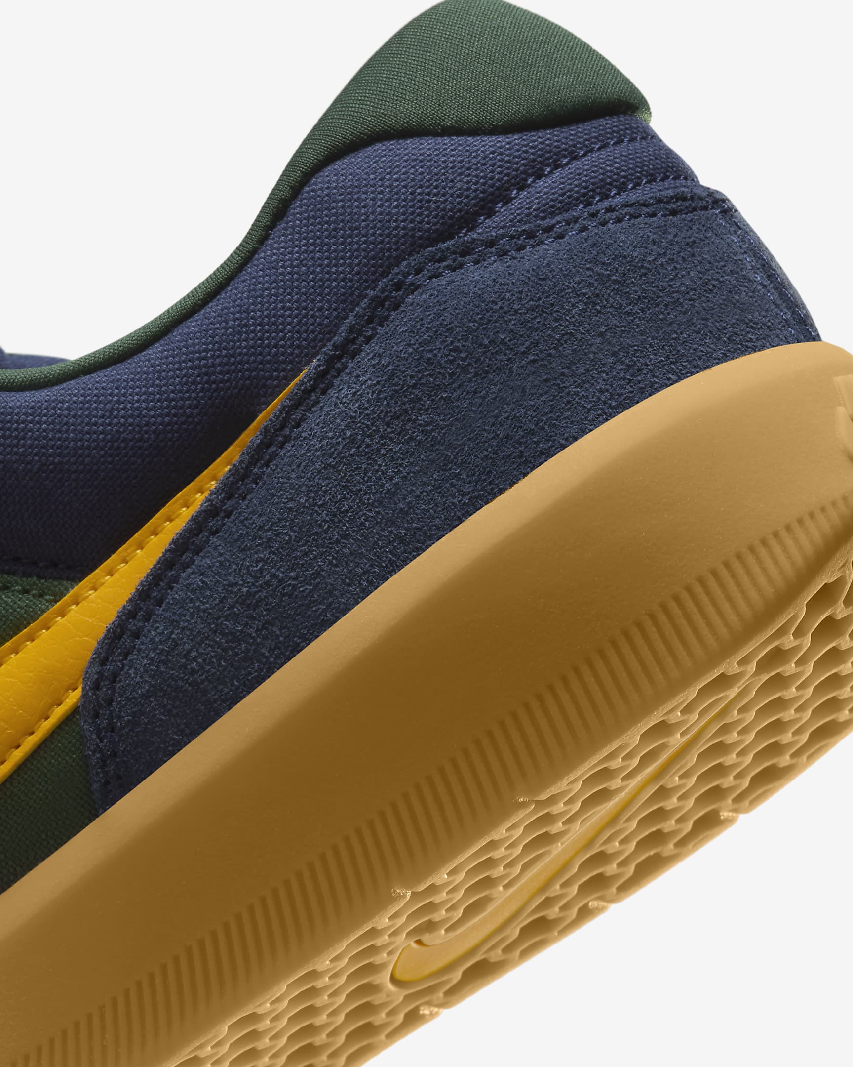 Nike SB Force 58 Skate Shoes - Midnight Navy/Fir/Gum Light Brown/University Gold