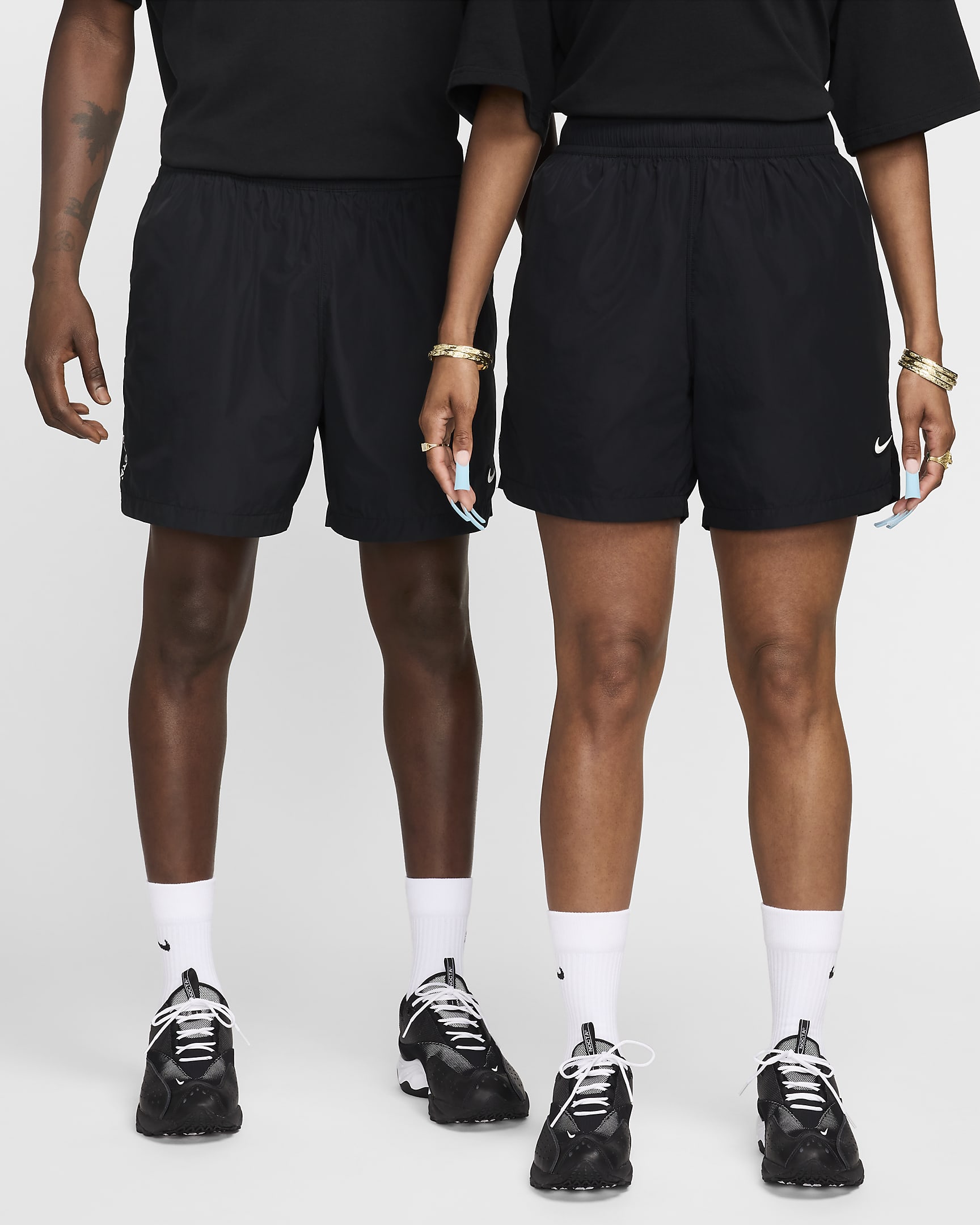 NOCTA Cardinal Nylon Shorts - Black/Black/White