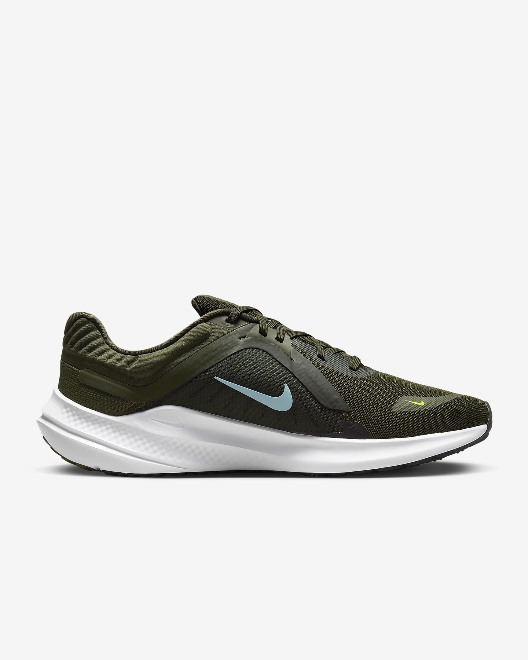 Tenis de correr en pavimento para hombre Nike Quest 5 - Caqui militar/Secuoya/Blanco/Azul glacial